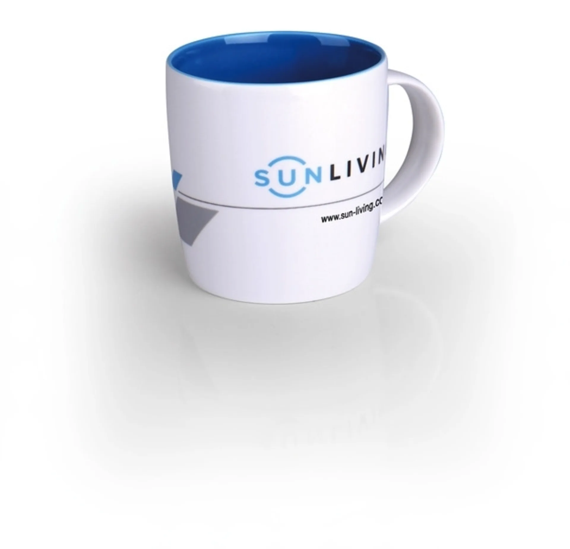Gobelet SUN LIVING en New Bone China de haute qualité avec grande anse - 340ml