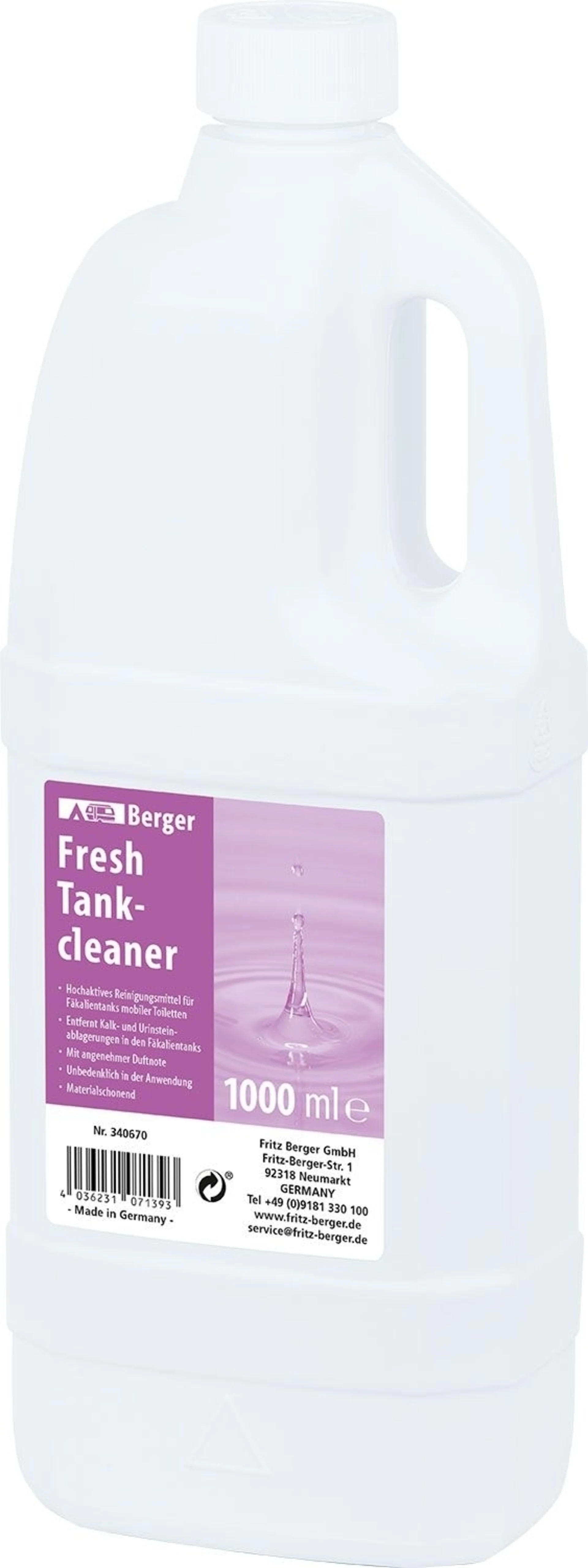 Berger Fresh Tankcleaner Tankreiniger 1 Liter