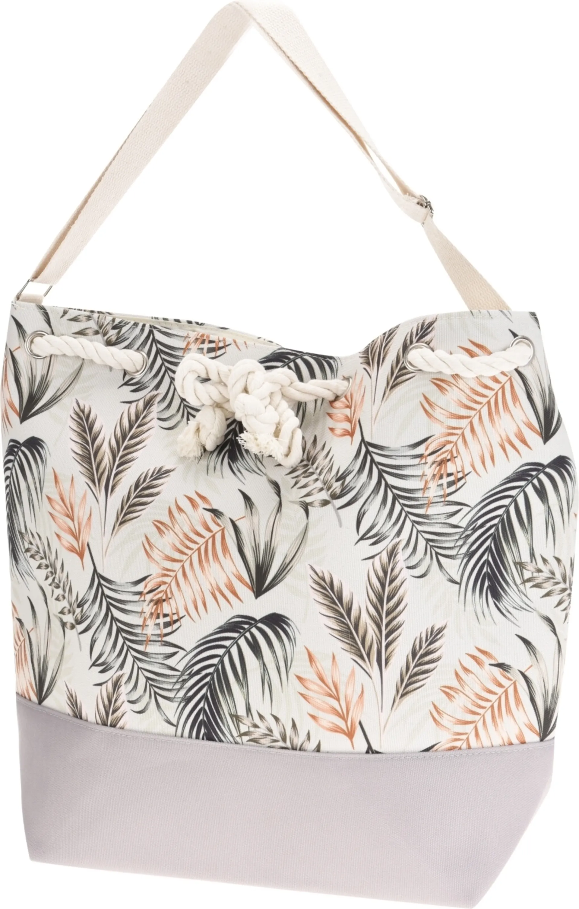 Strandtasche mit Blattmuster