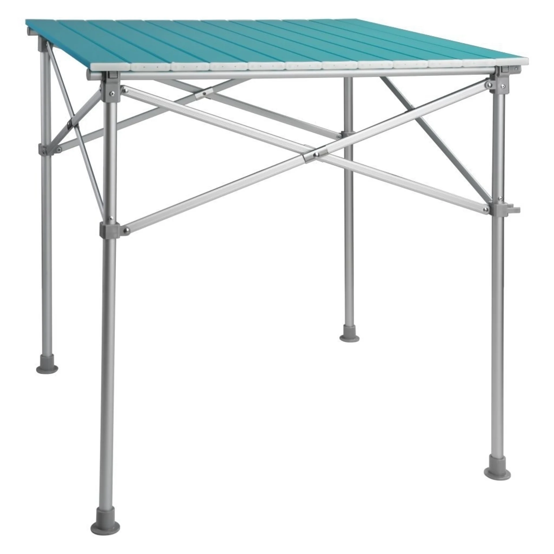 Rolltisch Alu 1 blau 70 x 70 x 70 cm