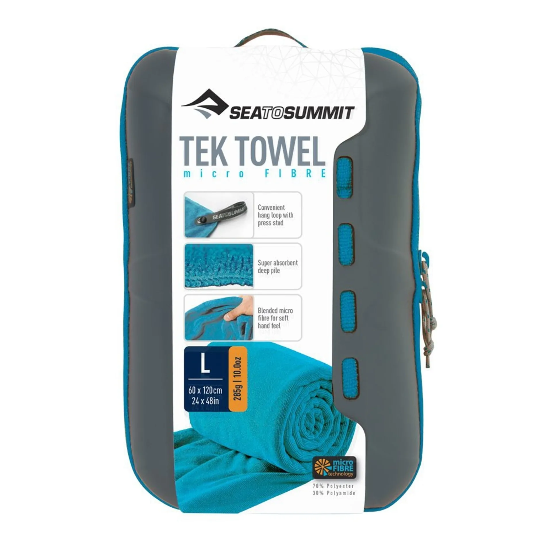 Sea to Summit TEK Frottee Mikrofaser Handtuch X-Large Pacific Blau