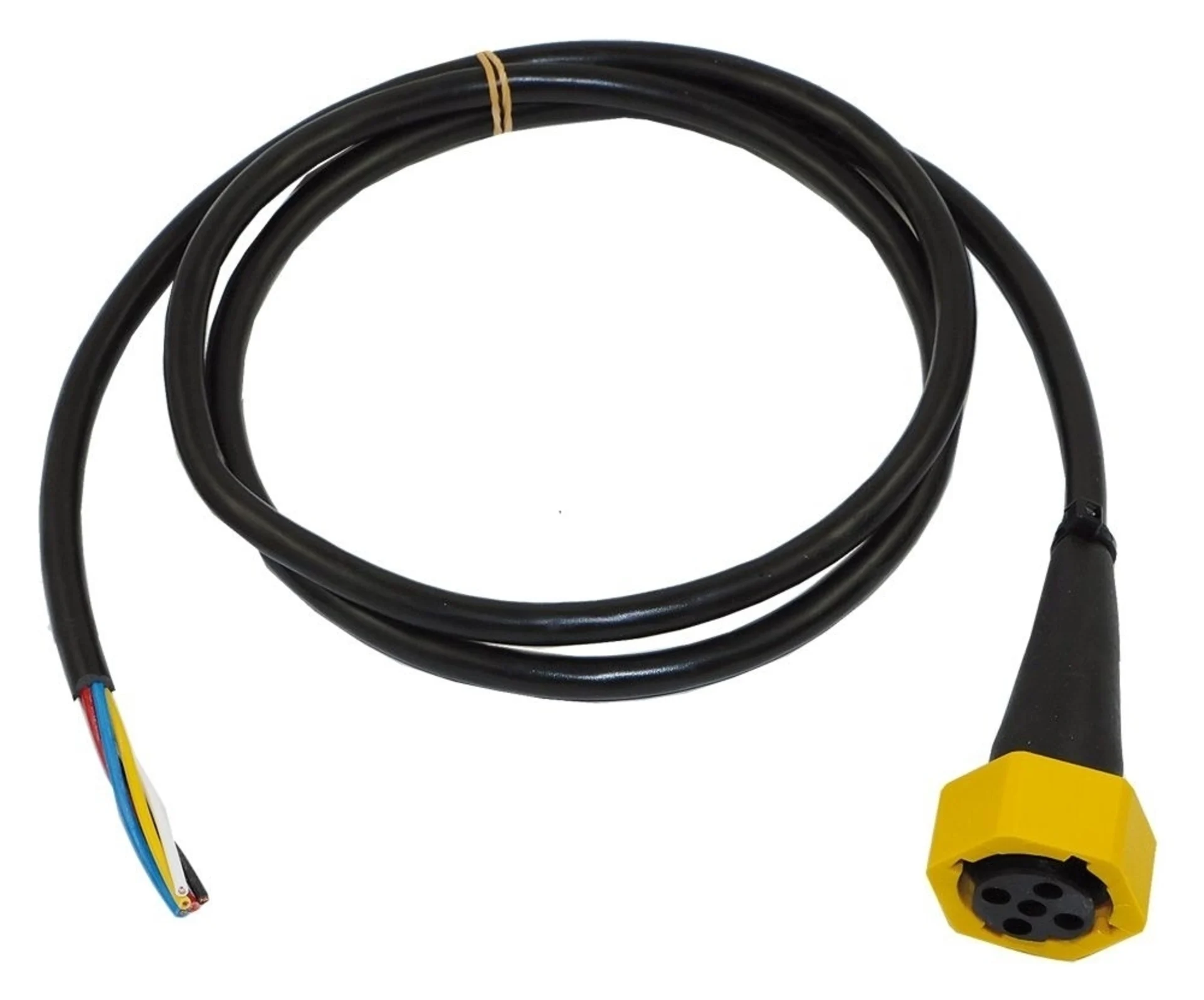 Kabel 1000 mm mit 5-pol.-Stecker gelb (links) Bajonettverschluss