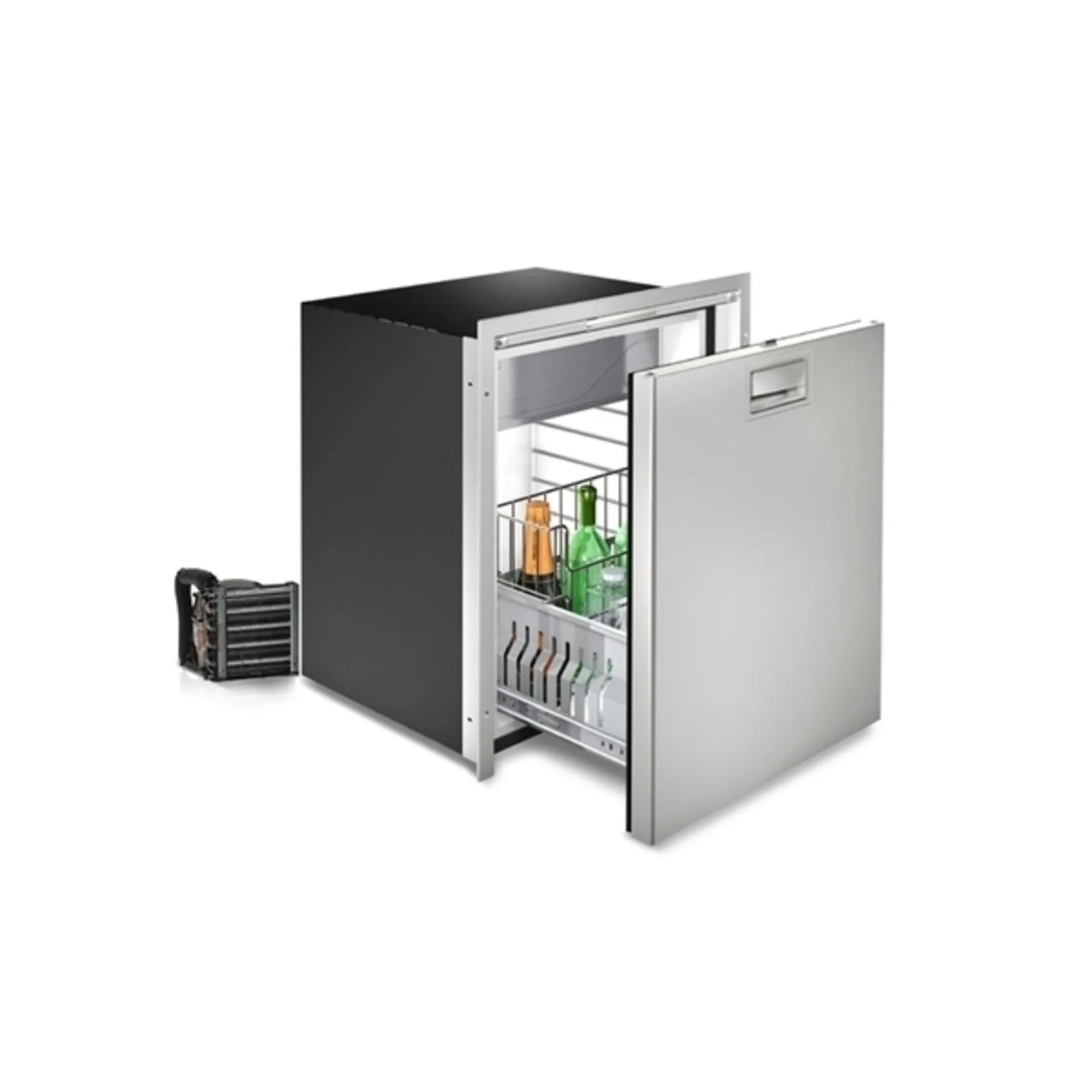 Tiroir réfrigérant en acier inoxydable DW75 OCX2 - 75 l - Acier inoxydable