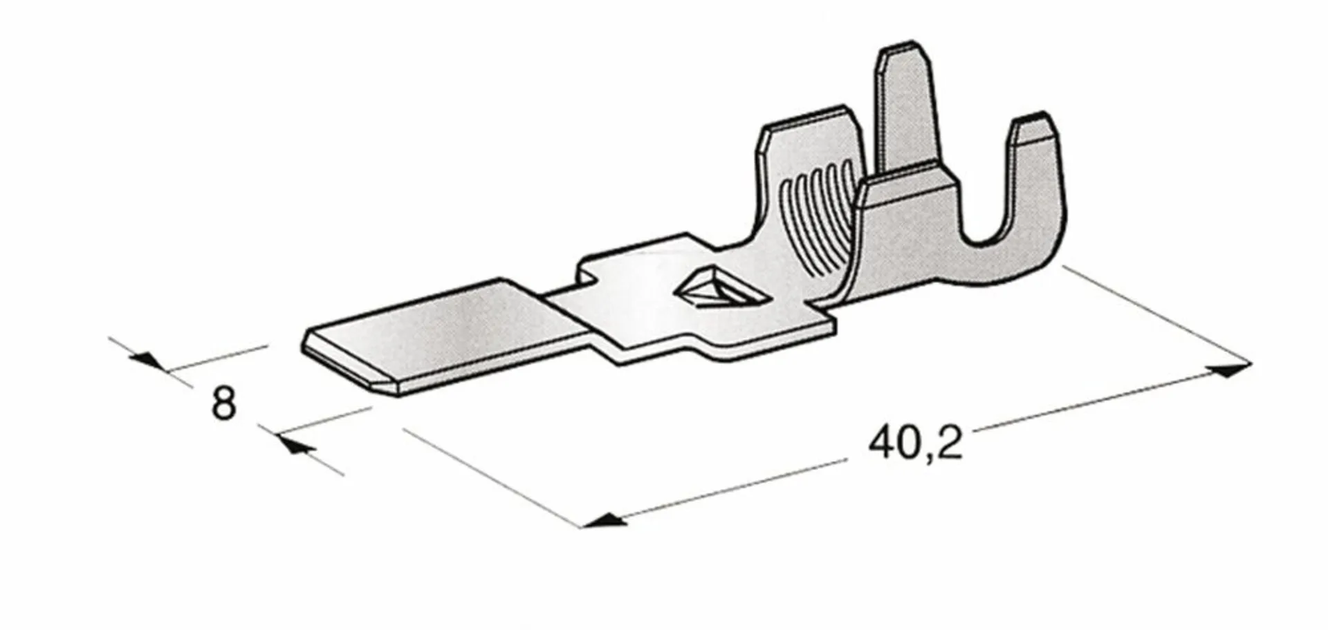 Flachstecker M800, 6-10mm2