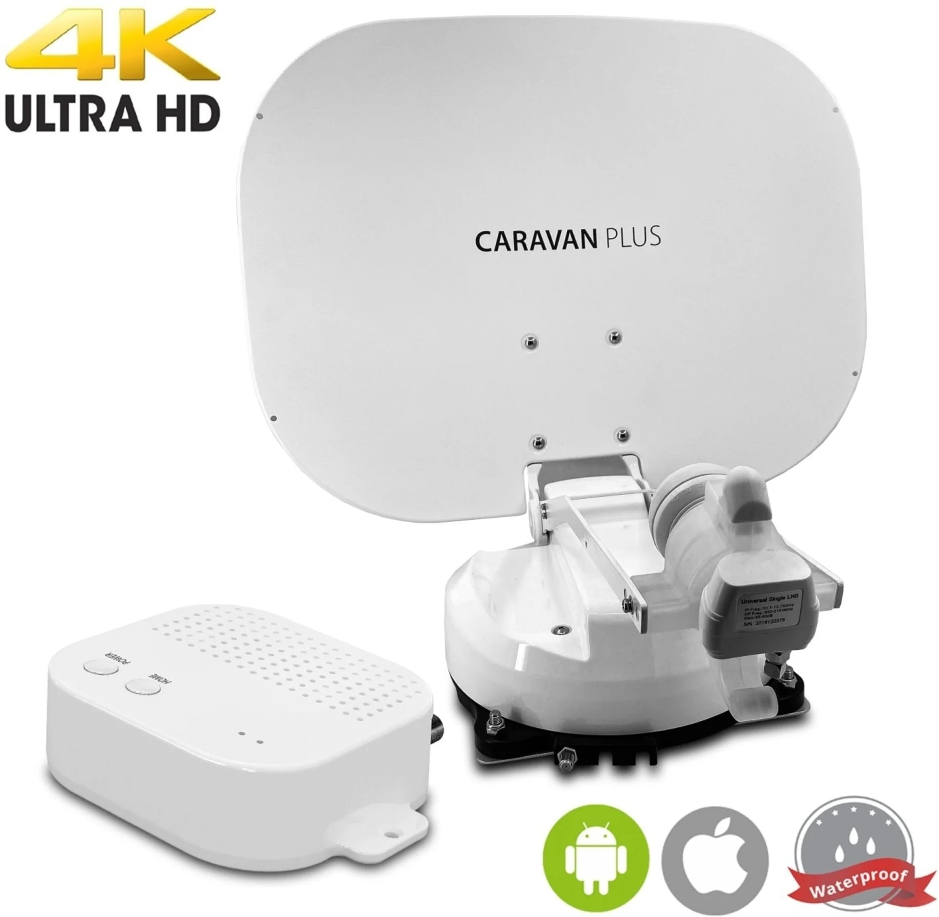 Selfsat Caravan Plus antenne satellite entièrement automatique avec Bluetooth / iOS / Twin LNB