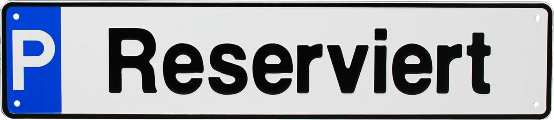 Schütz Plaque de réservation de parking avec inscription réservé 520 x 110 x 0,4 mm