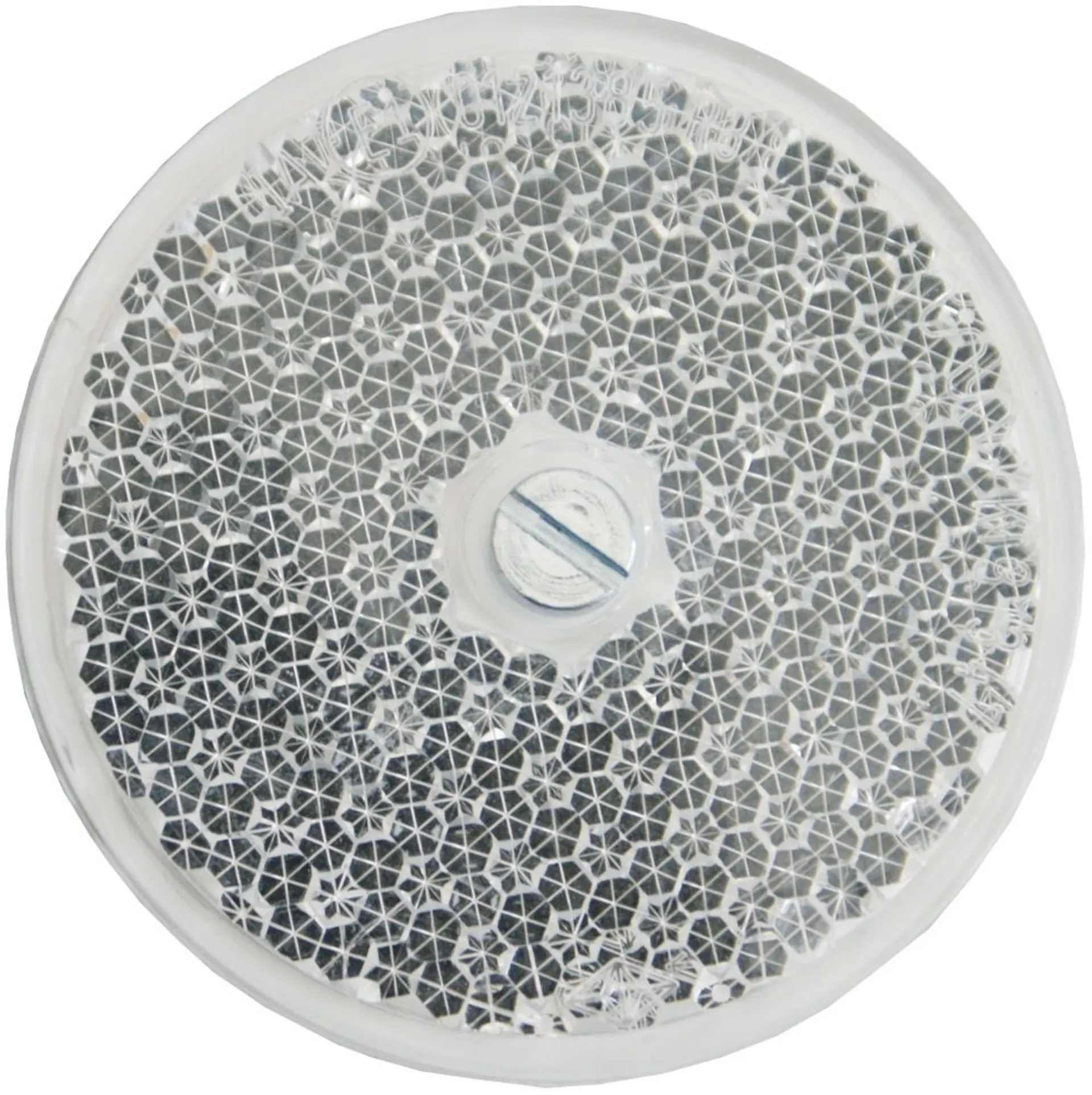 Rückstrahler 61mm weiss ø 61mm, ohne Schraube! Rückstrahler 61mm weiss ø 61mm, ohne Schraube!