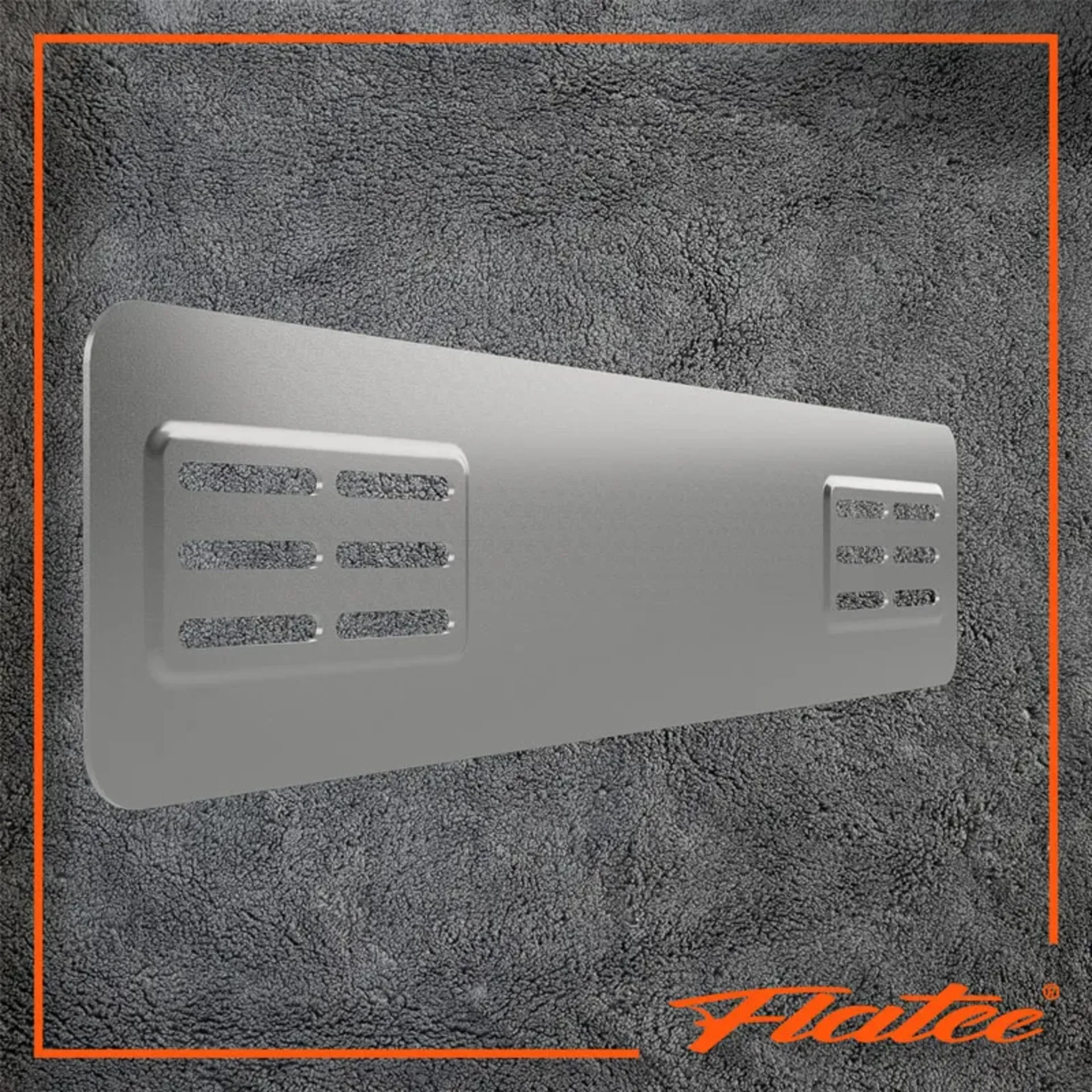 Flatee Montageplatte für Fahrzeugheck - Inox