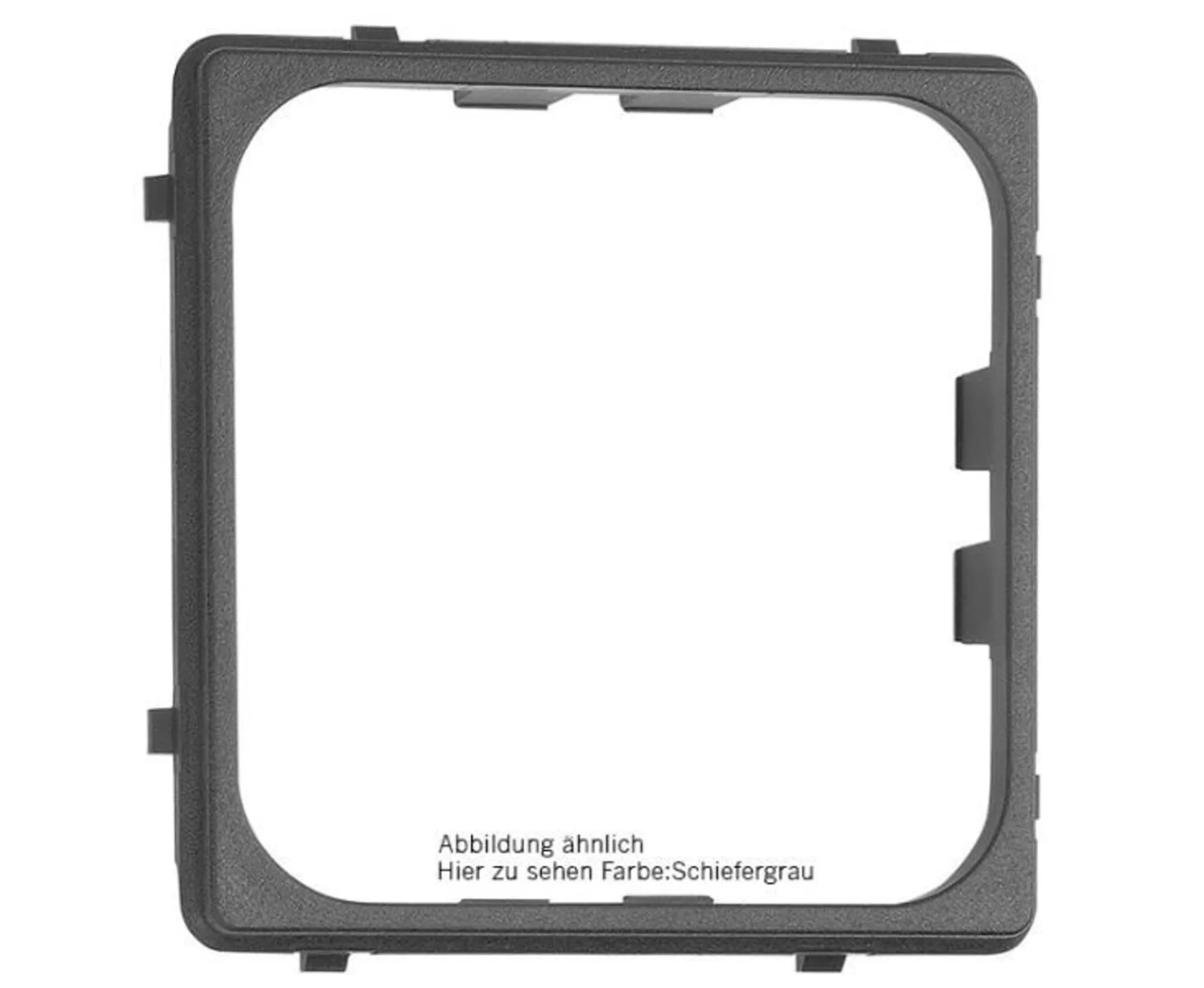 Cadre auxiliaire pour prise USB 12V ou prise normalisée en noir (emballage libre-service)