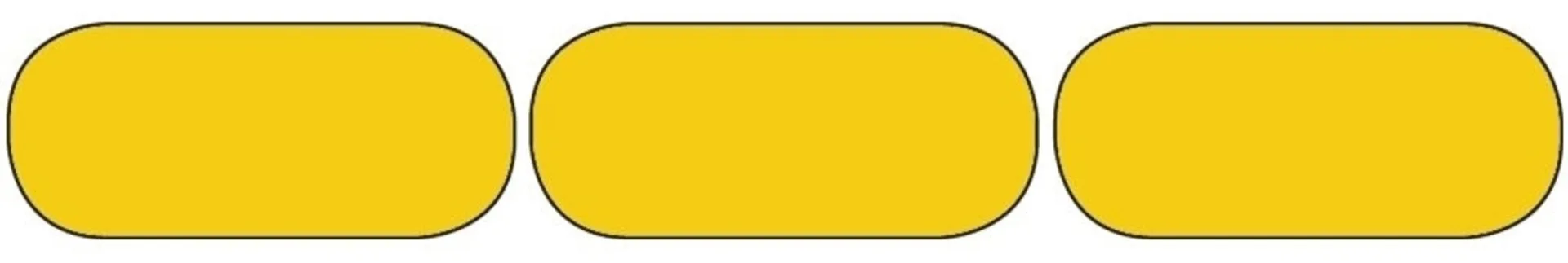 1 rouleau de 50m de classe de marquage jaune "Tanker Stickers"