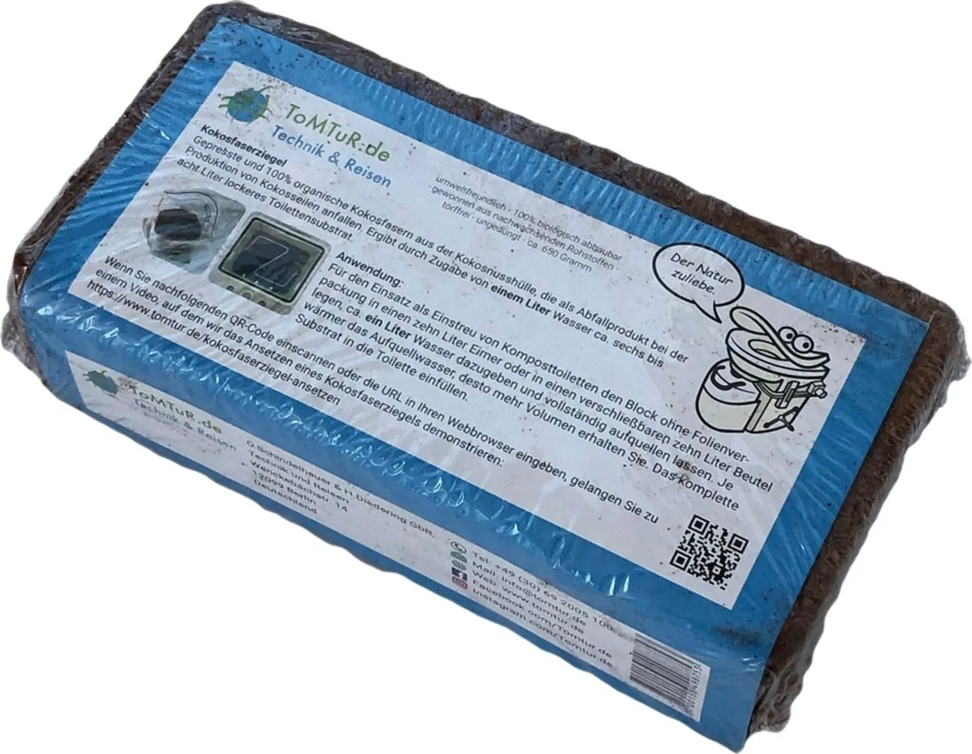 Tomtur brique en fibre de coco paquet de réserve petit