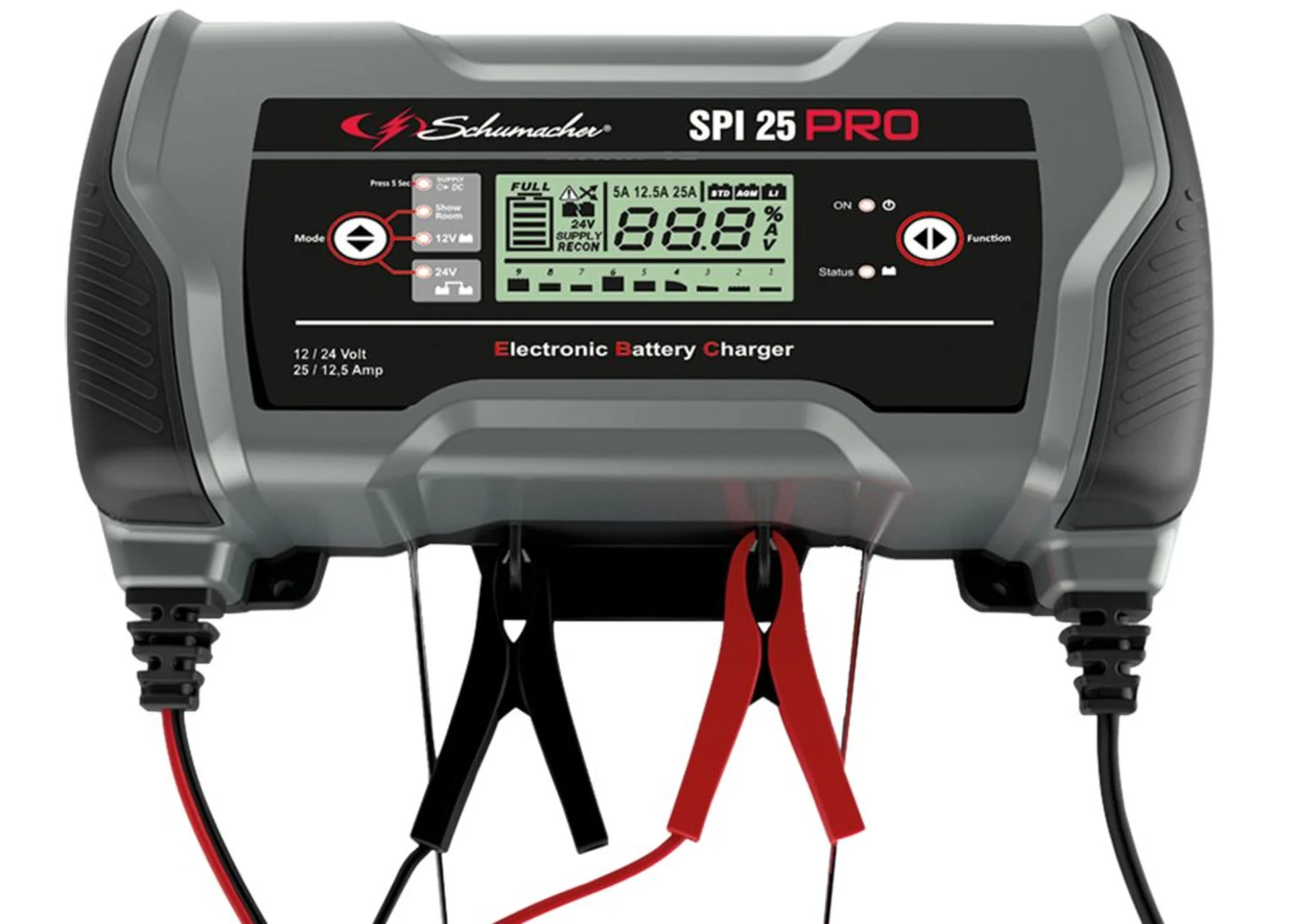 Batterieladegerät 12 / 24 V - 25 A / 12.5 A max. 25 A GEL,WET,AGM,VRLA/MF/DRY, LifeP04