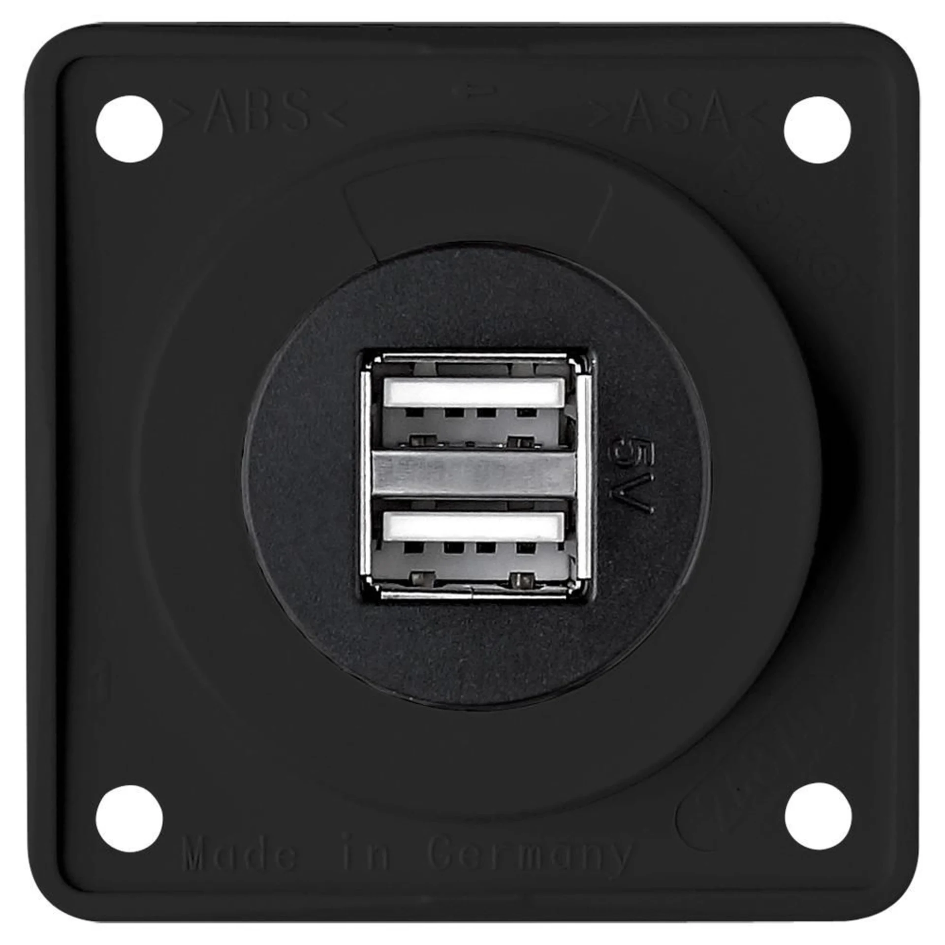 Berker Integro Flow und Pure Doppel USB Steckdose 12 V anthrazit