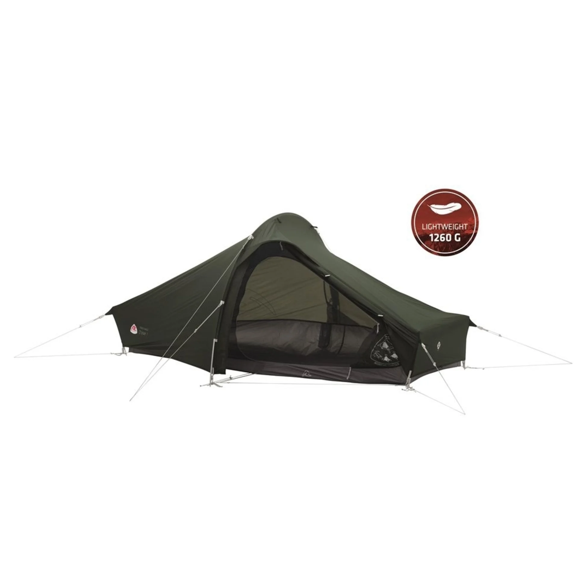 Robens Chaser 1 tente tunnel vert foncé 1 personne avec moustiquaire