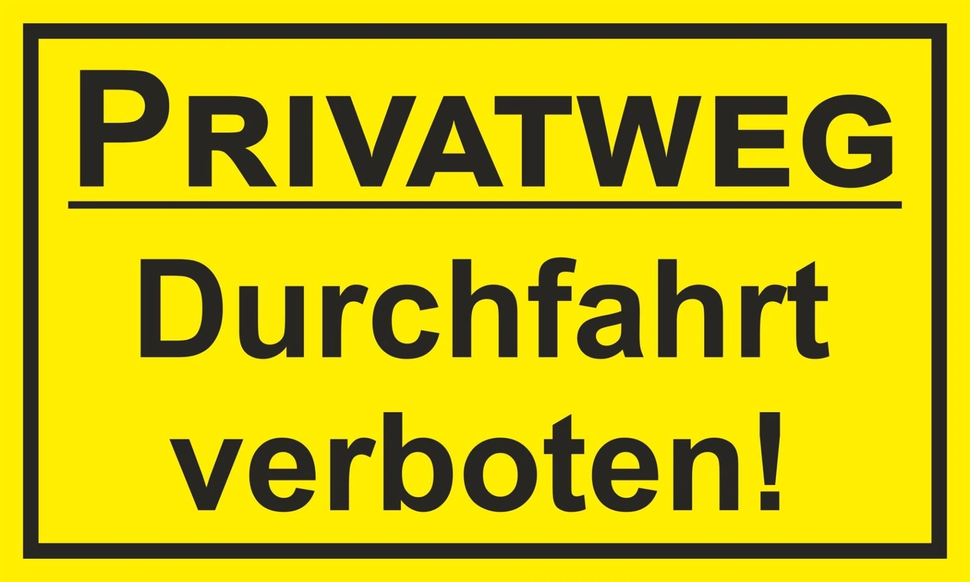 Contacteur Chemin privé Passage interdit 250 x 150 x 0,7 mm