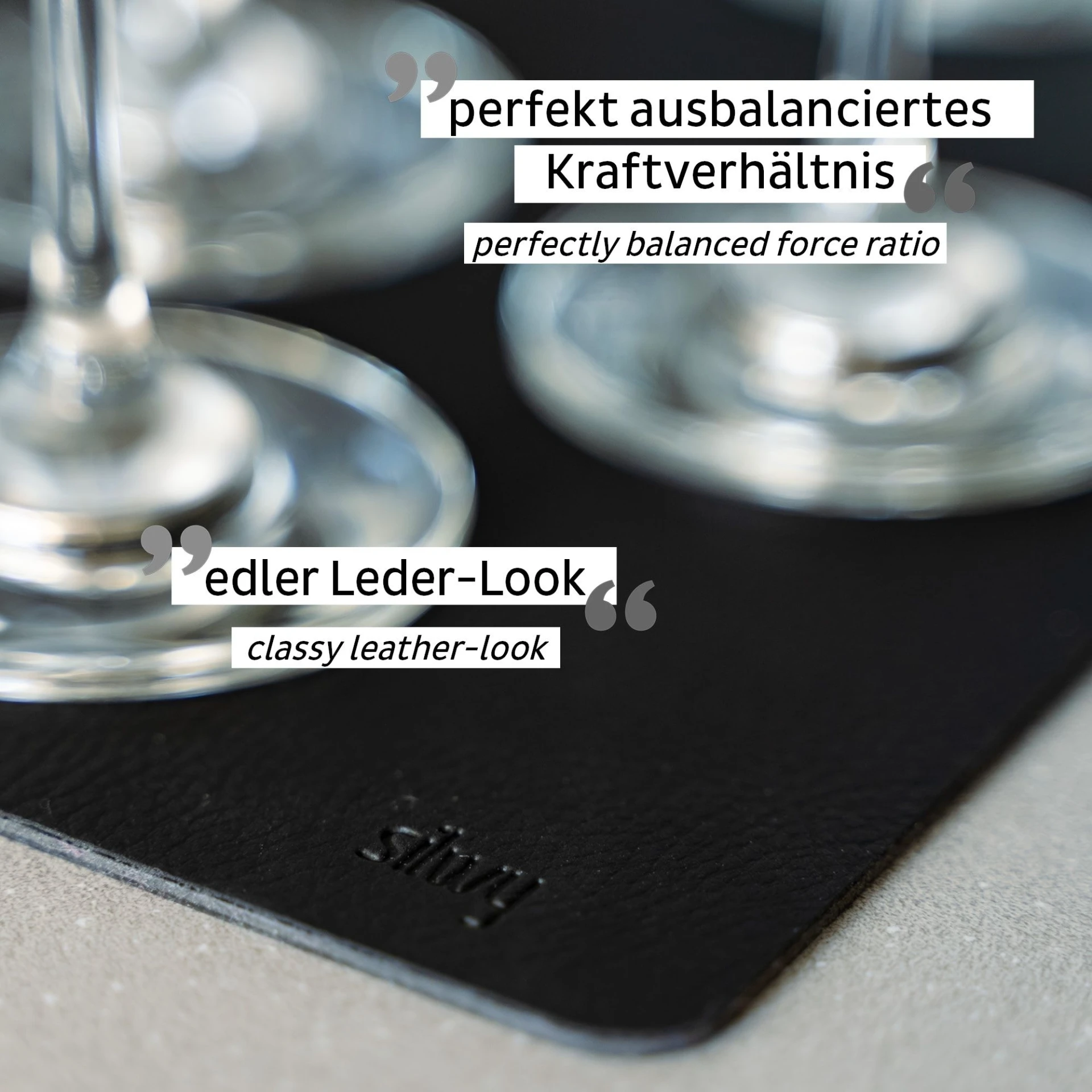 silwy® Tapis de métal nano-gel BLACK pour verres magnétiques