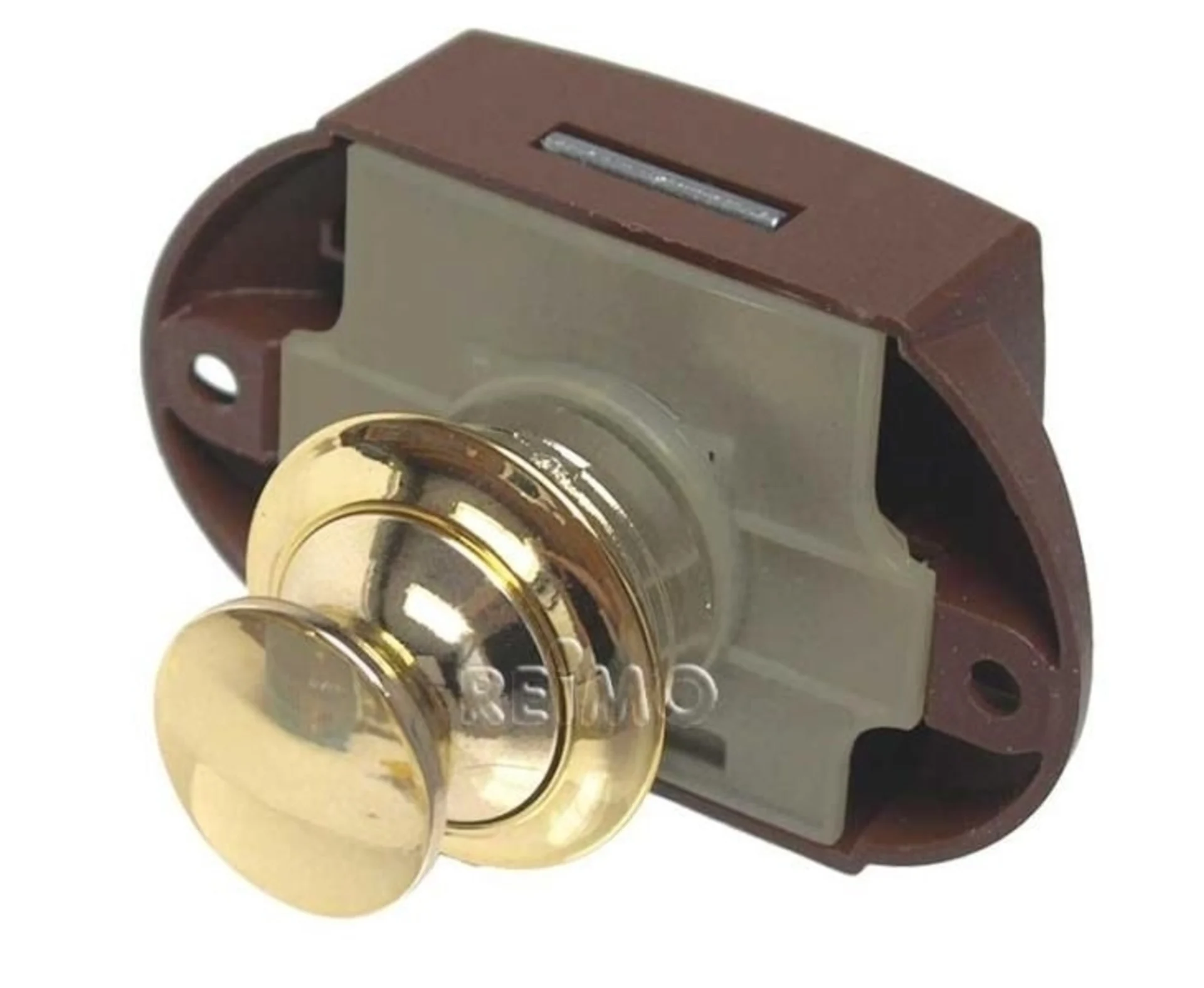 Push-Lock Möbelschloss gold