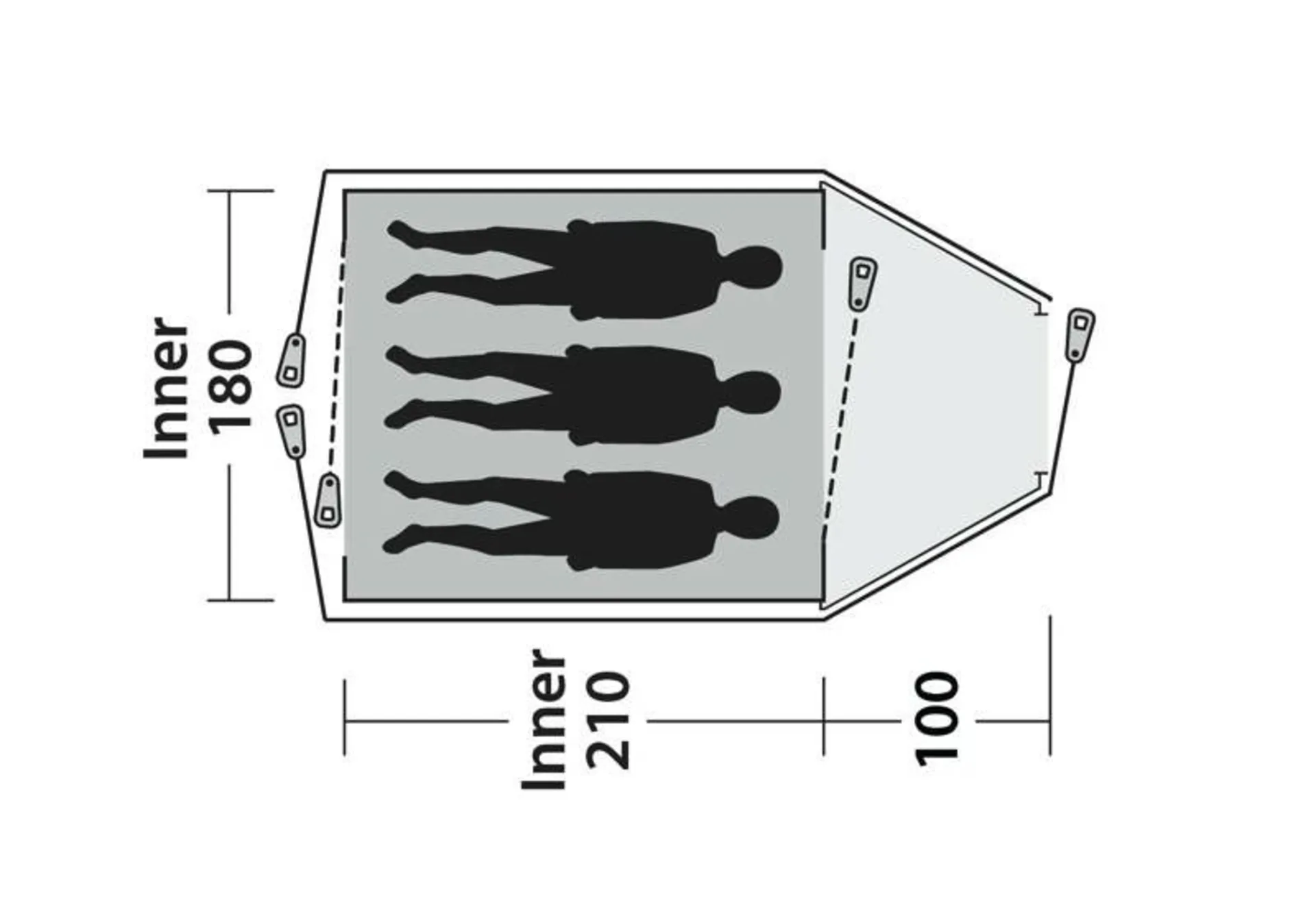 Tente dôme Outwell Cloud 3 pour 3 personnes