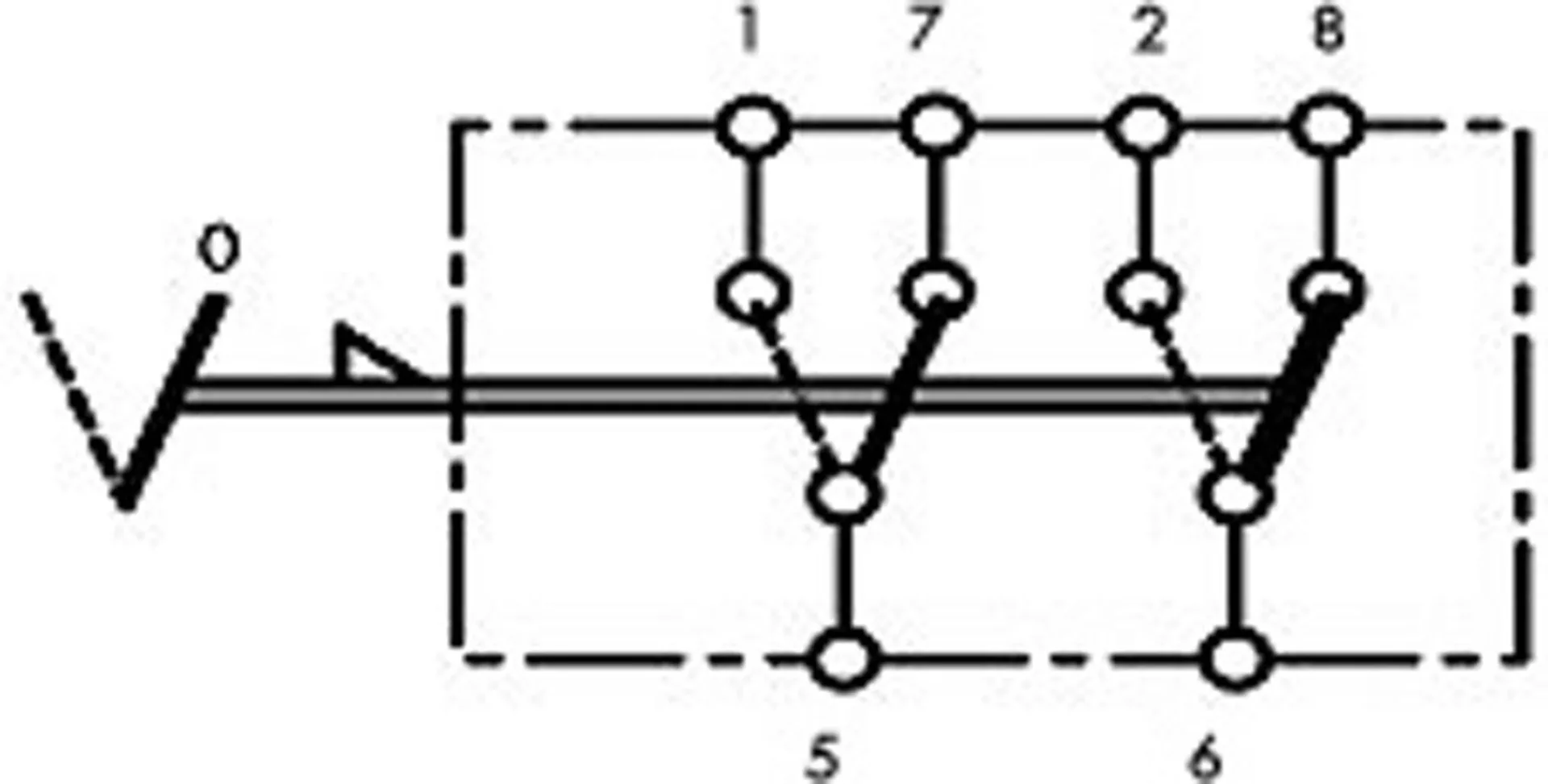 Doppel-Umschalter mit Verriegelung on-on 15 A 1 - 2 (2x) 12 V - 15 A 24 V - 10 A ø 12 mm