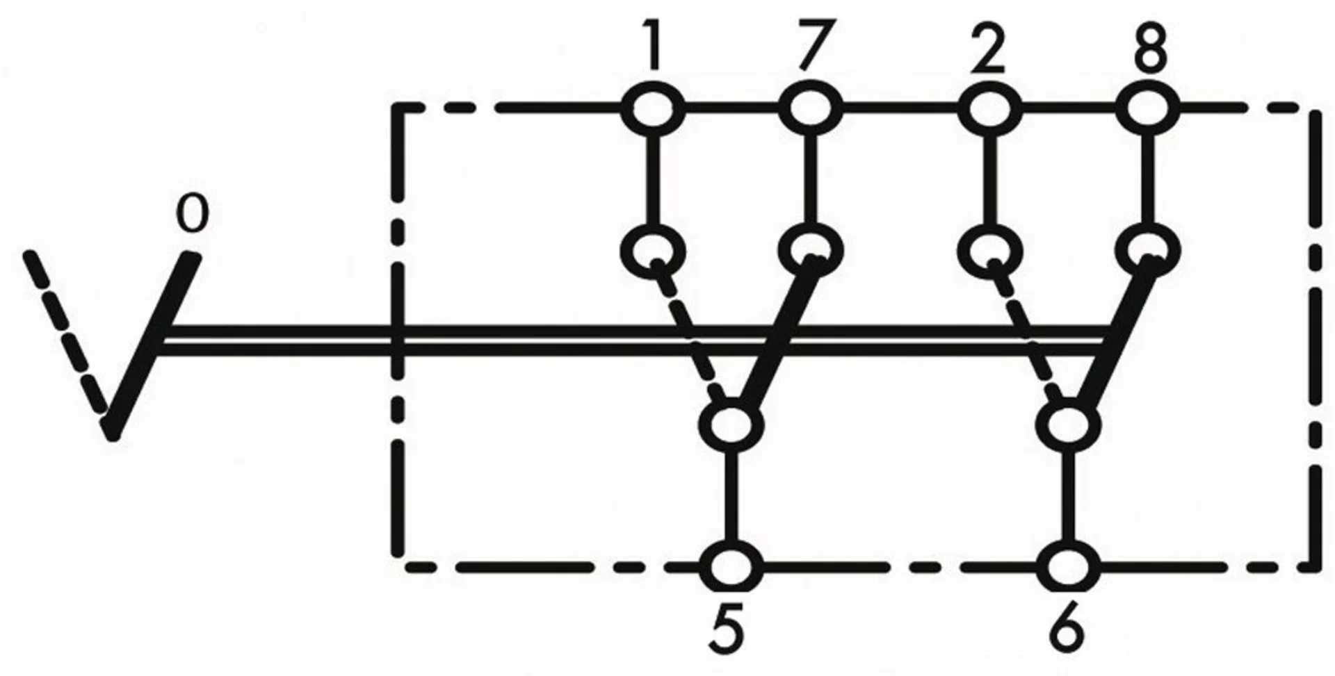 Double commutateur métalh. 1-2 *résistant à l'eau