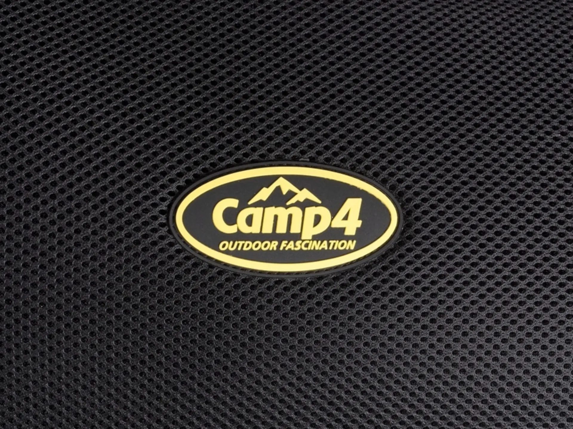 Chaise de camping en aluminium Camp4 MALAGA BREEZE - Rembourrée avec du tissu maillé noir