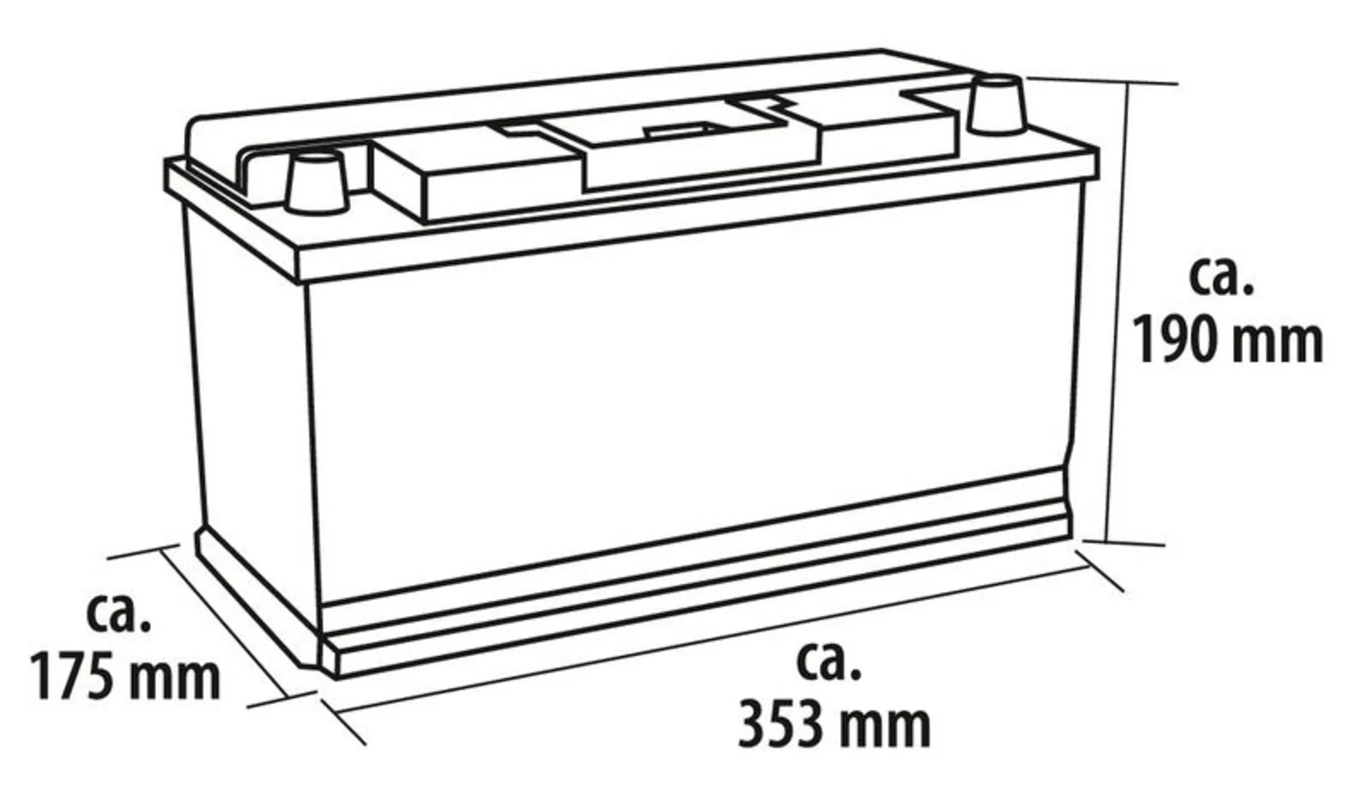 AGM-T-Power Line Batterie 100 Ah für Reisemobile