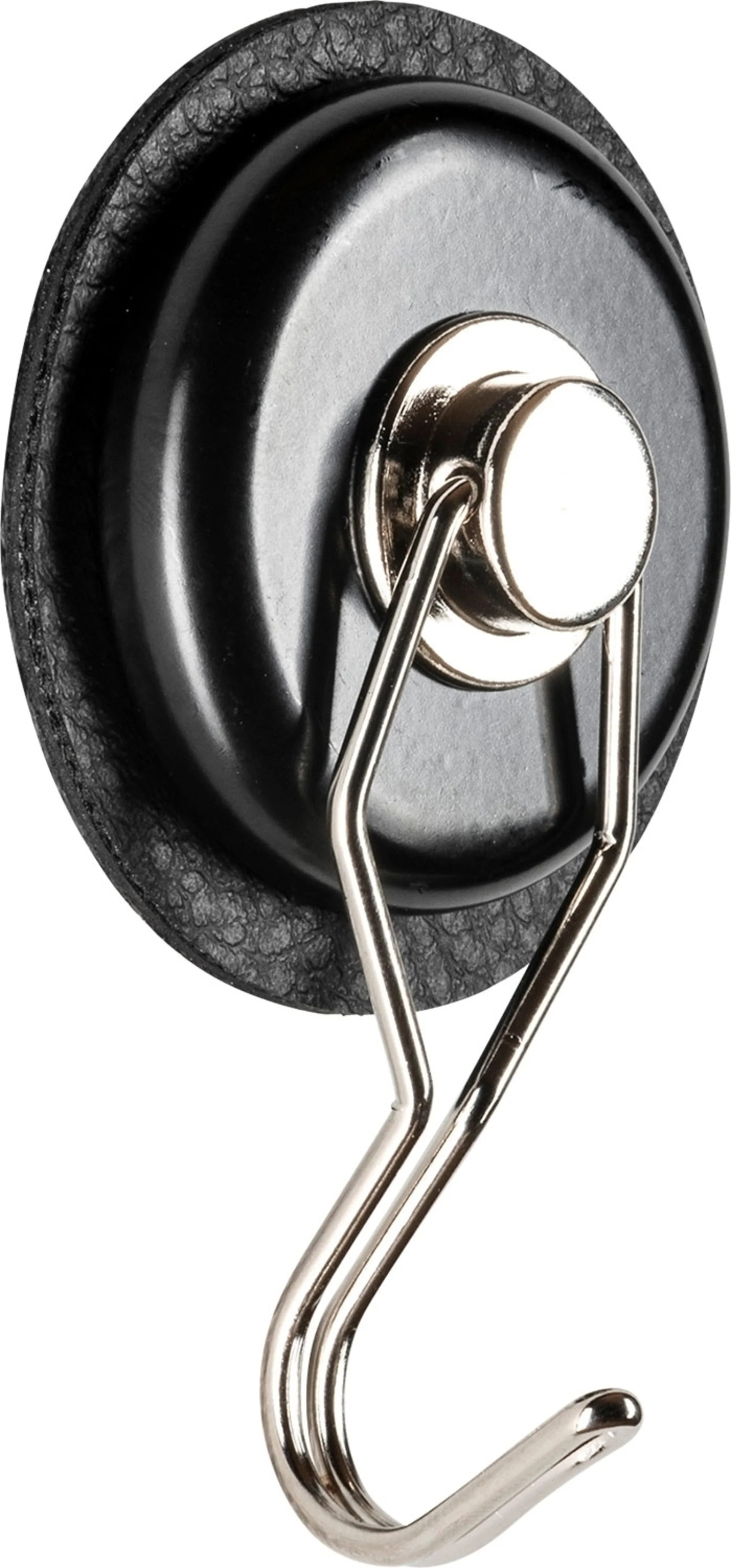 silwy® The One Metall Magnethaken inkl. Metall-Nano-Gel-Pad 7,5 cm 2-tlg. schwarz