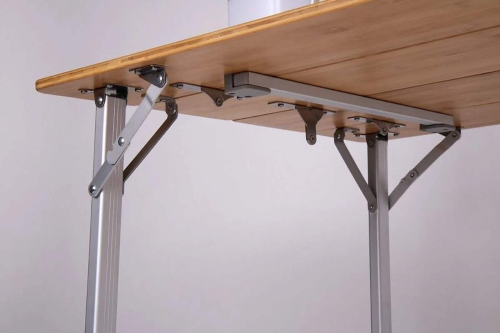 Table en bambou pour minicamper et vans - 100x65x42/65 cm