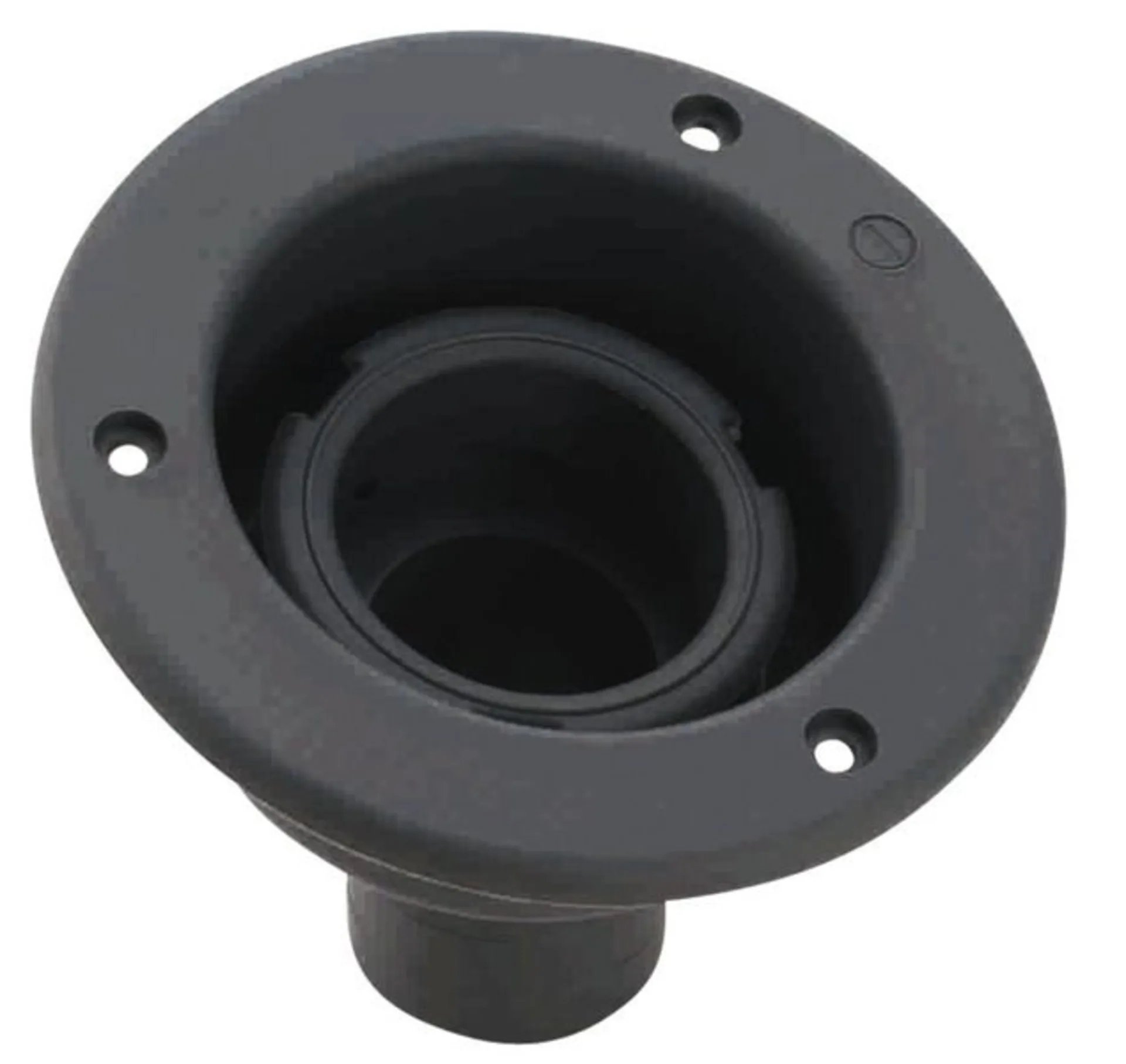 Schwarzer Einfüllstutzen für 40mm Wasserschlauch