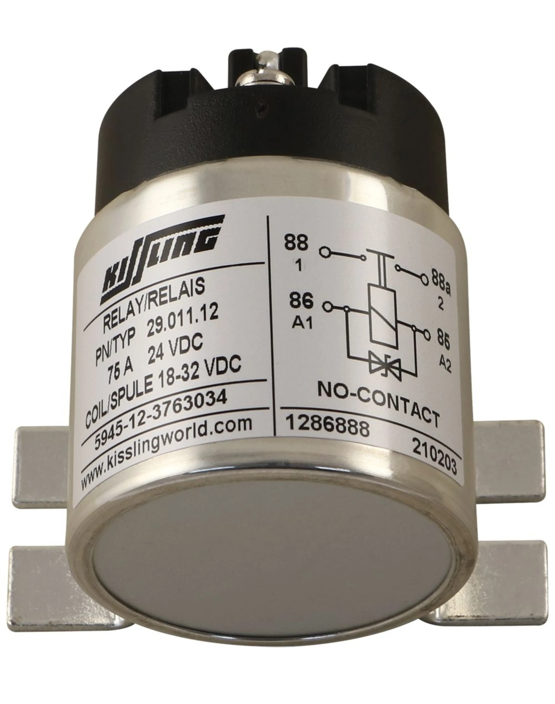 Kissling - Gleichstromrelais 24 V 75 A