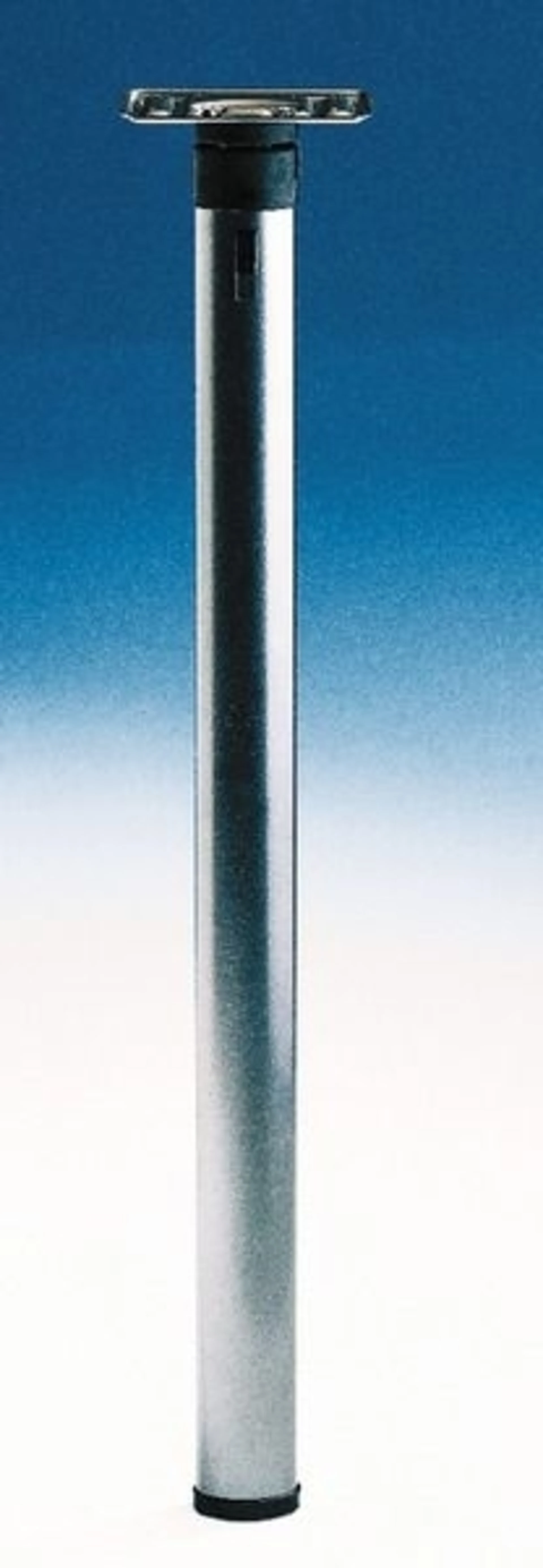 Pied de table pliable avec articulation rabattable, hauteur 675mm, anthracite métallisé