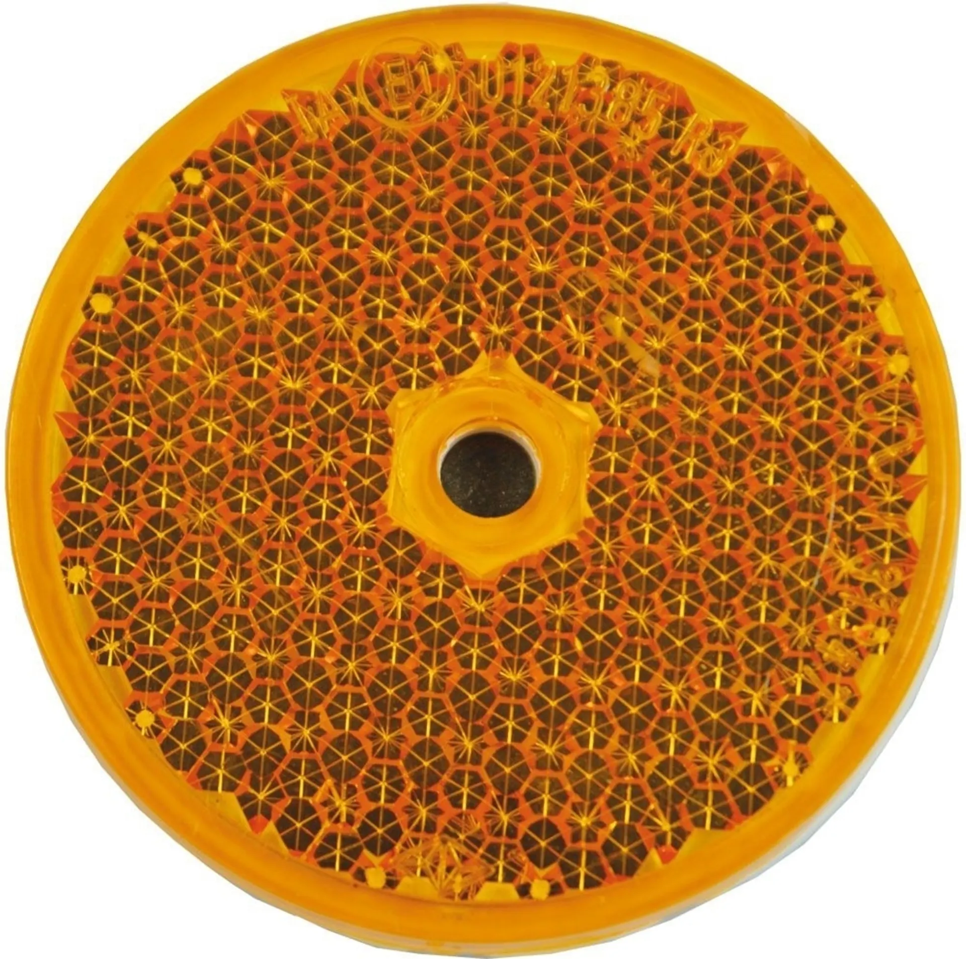 Catadioptre 60mm jaune autocollant Catadioptre 60mm jaune autocollant