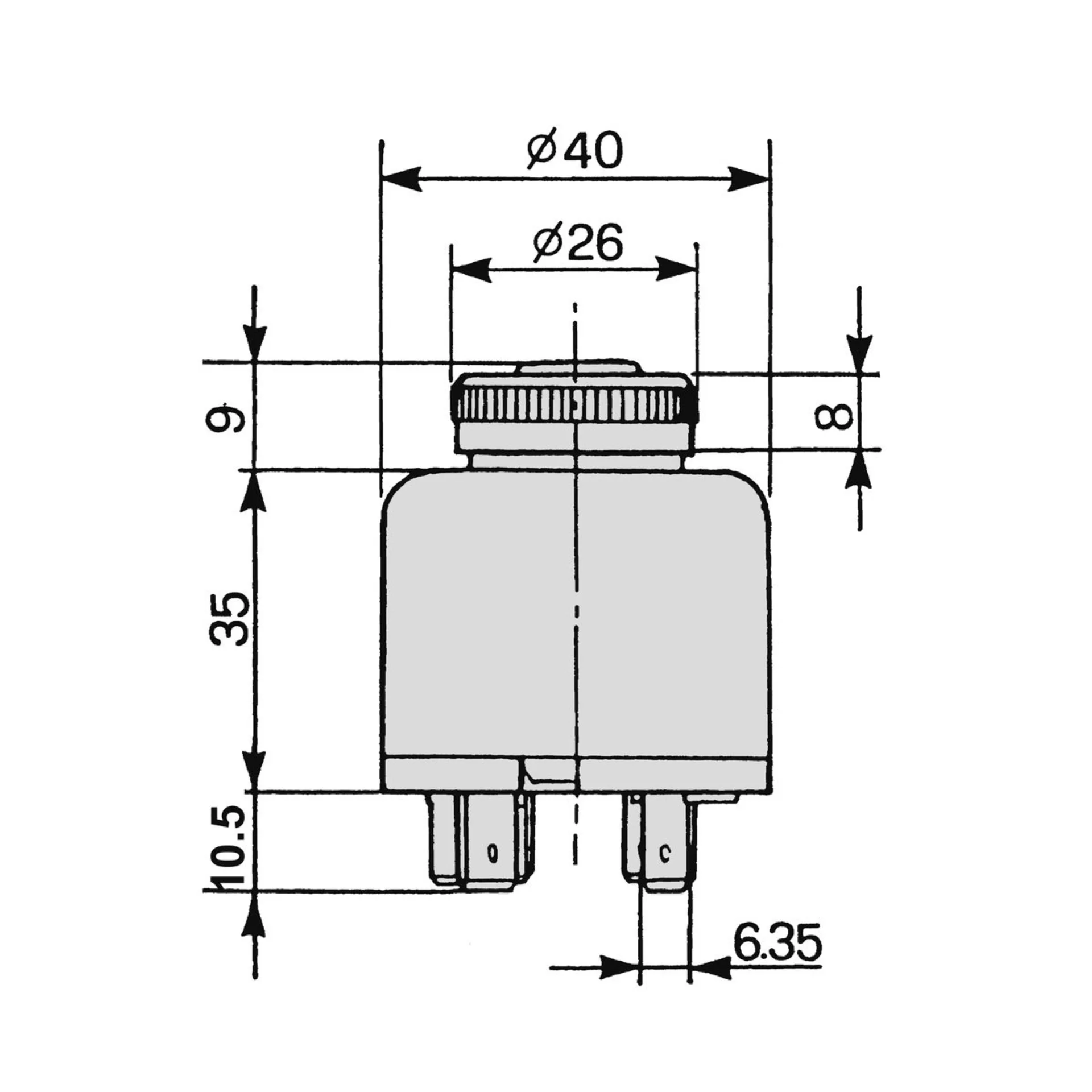 COBO - Zünd-Anlass-Schalter P - 0 - 1 