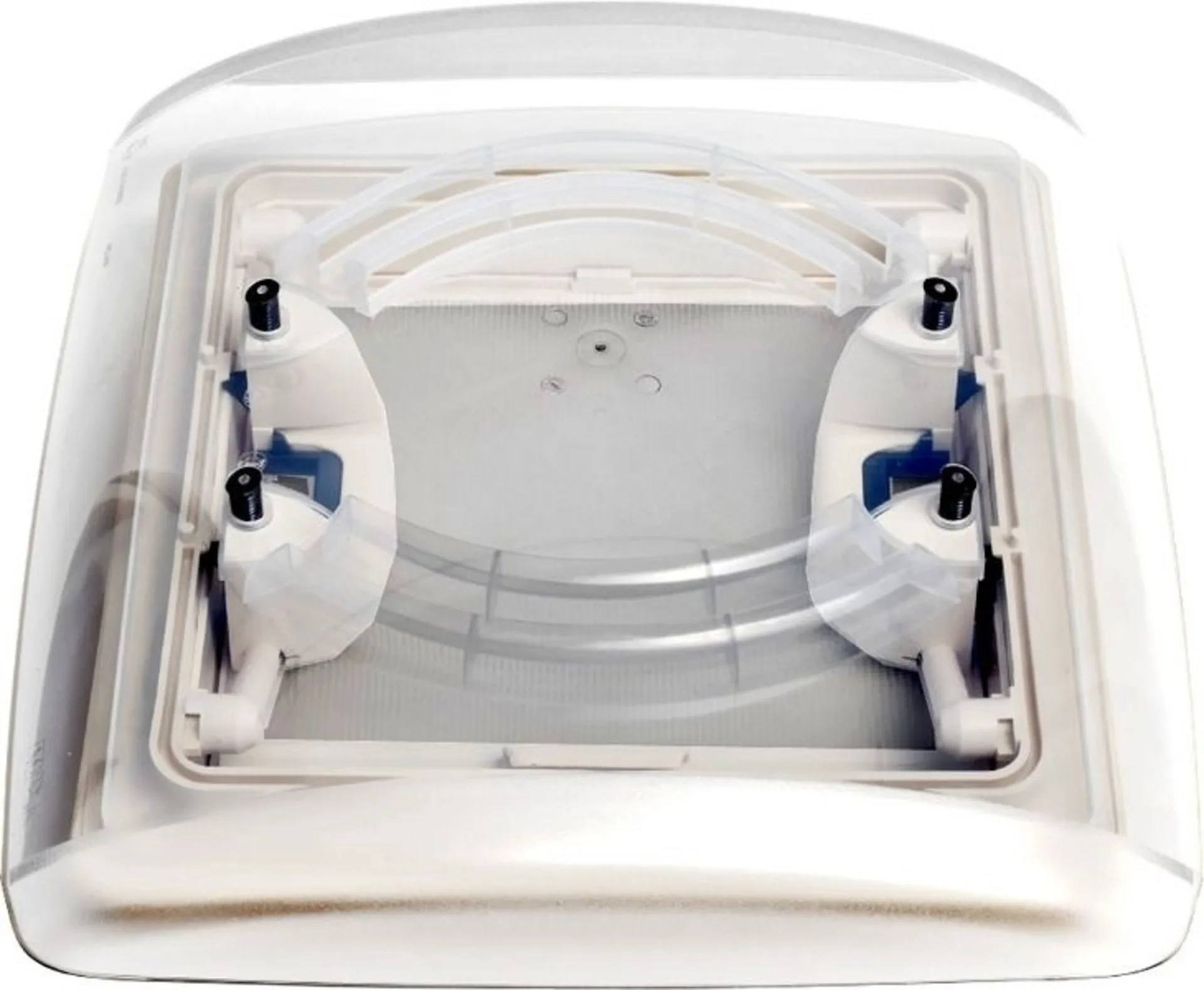 Dachhaube VisionStar M Pro 2.40x40cm weiss mit LED und Rauchglas