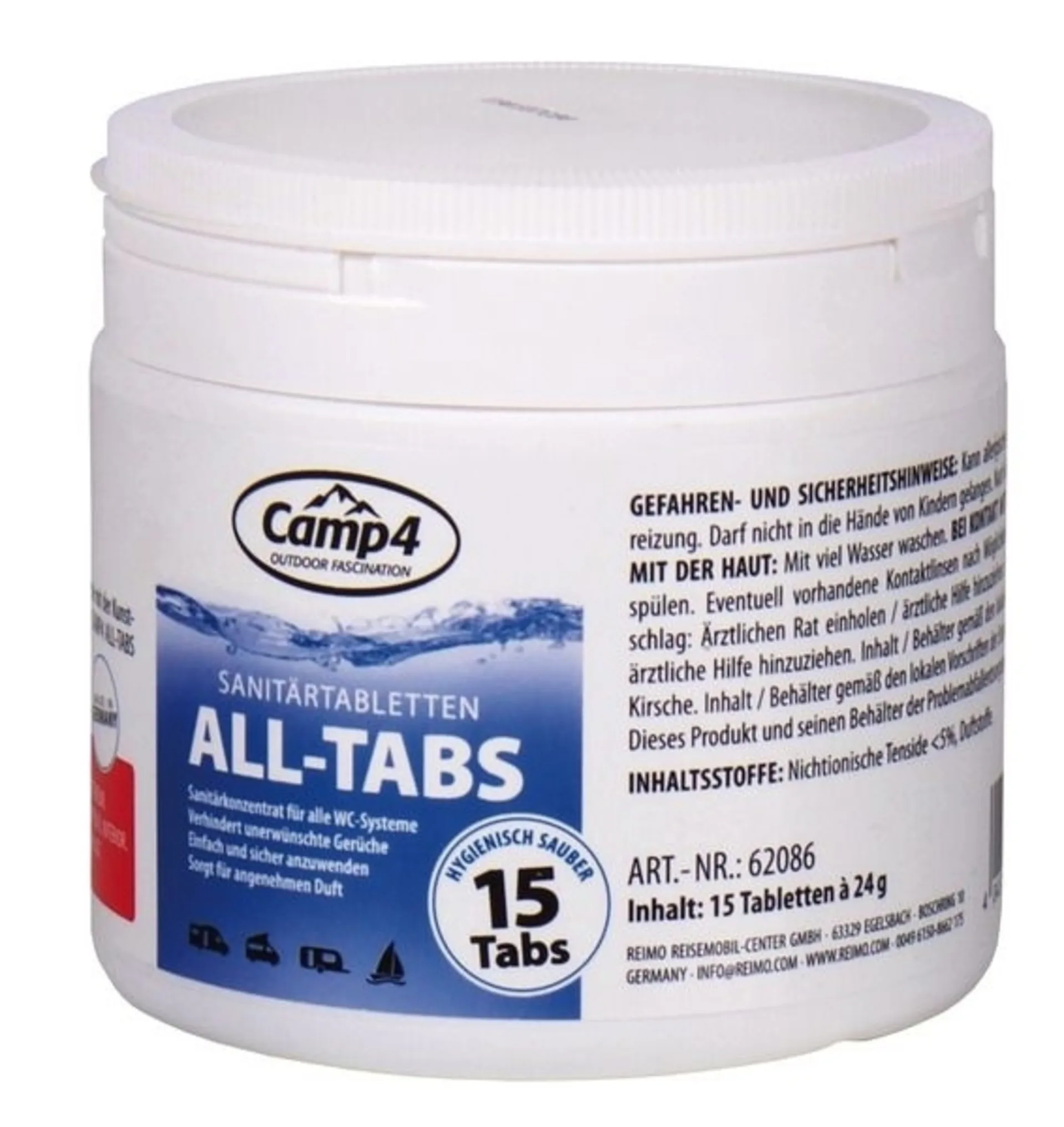 Sanitärkonzentrat mit angenehmem Duft - 15 Tabletten