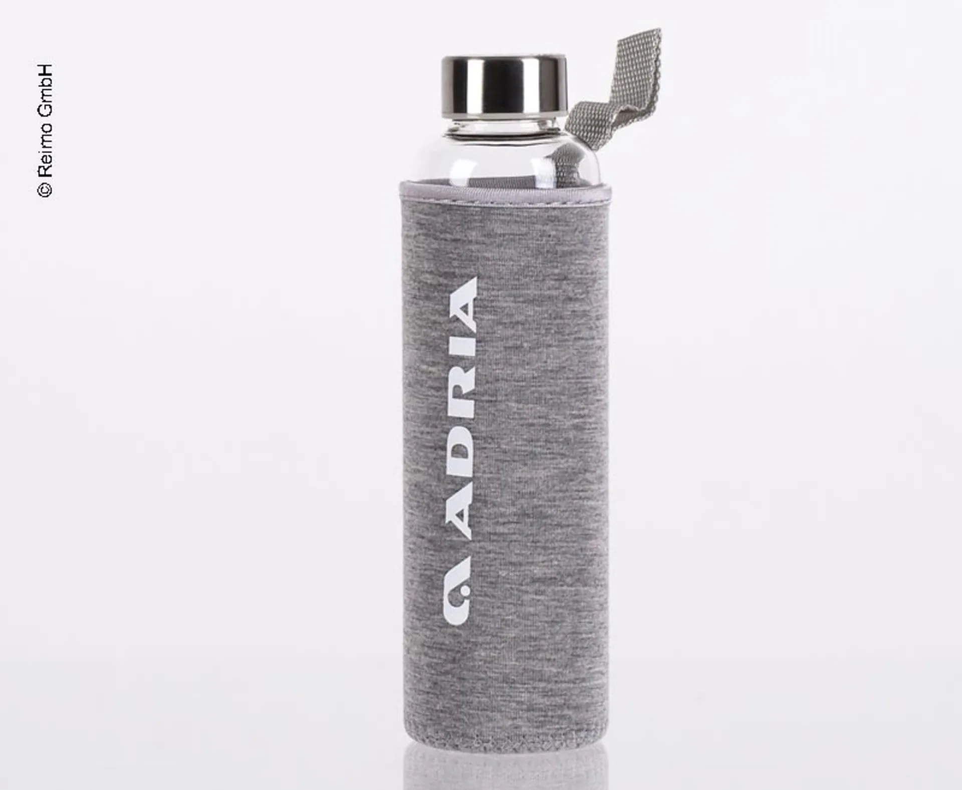 Bouteille en verre avec housse en néoprène, 19 cm