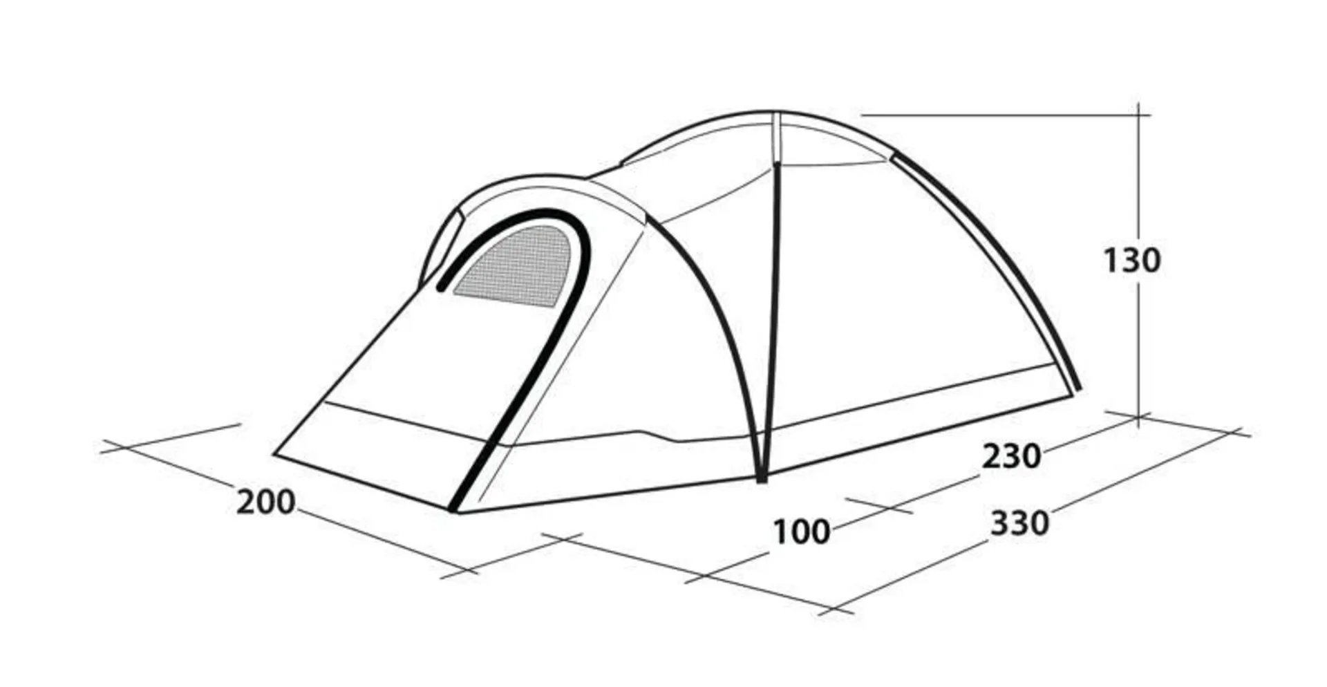 Tente dôme Outwell Cloud 3 pour 3 personnes