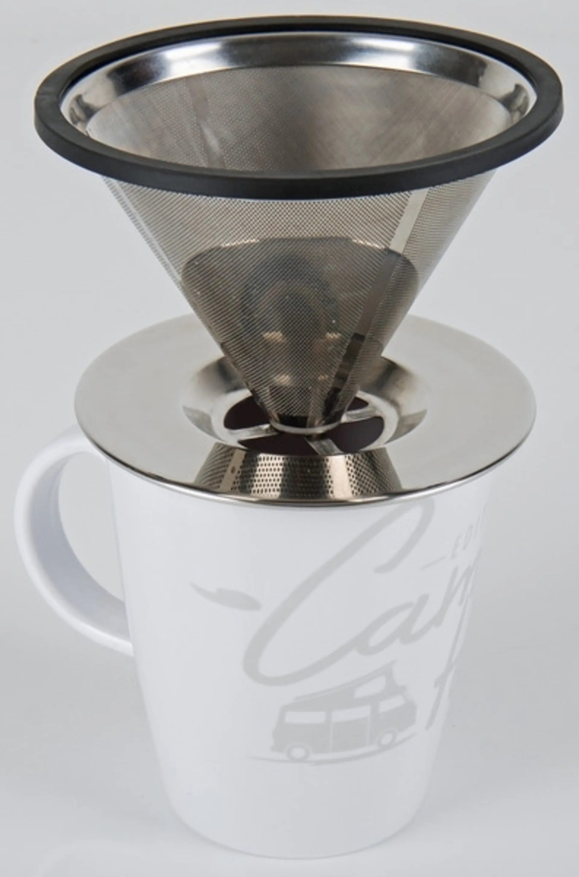 Filtre à café en acier inoxydable pour 2 tasses