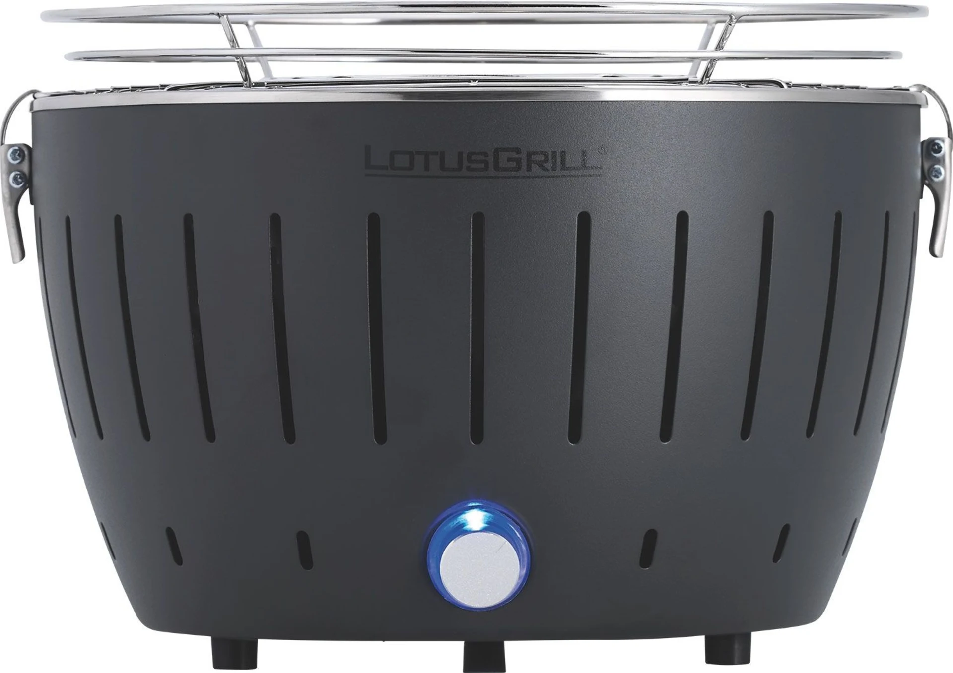 LotusGrill S Holzkohle- / Tischgrill mit Tragetasche Anthrazitgrau