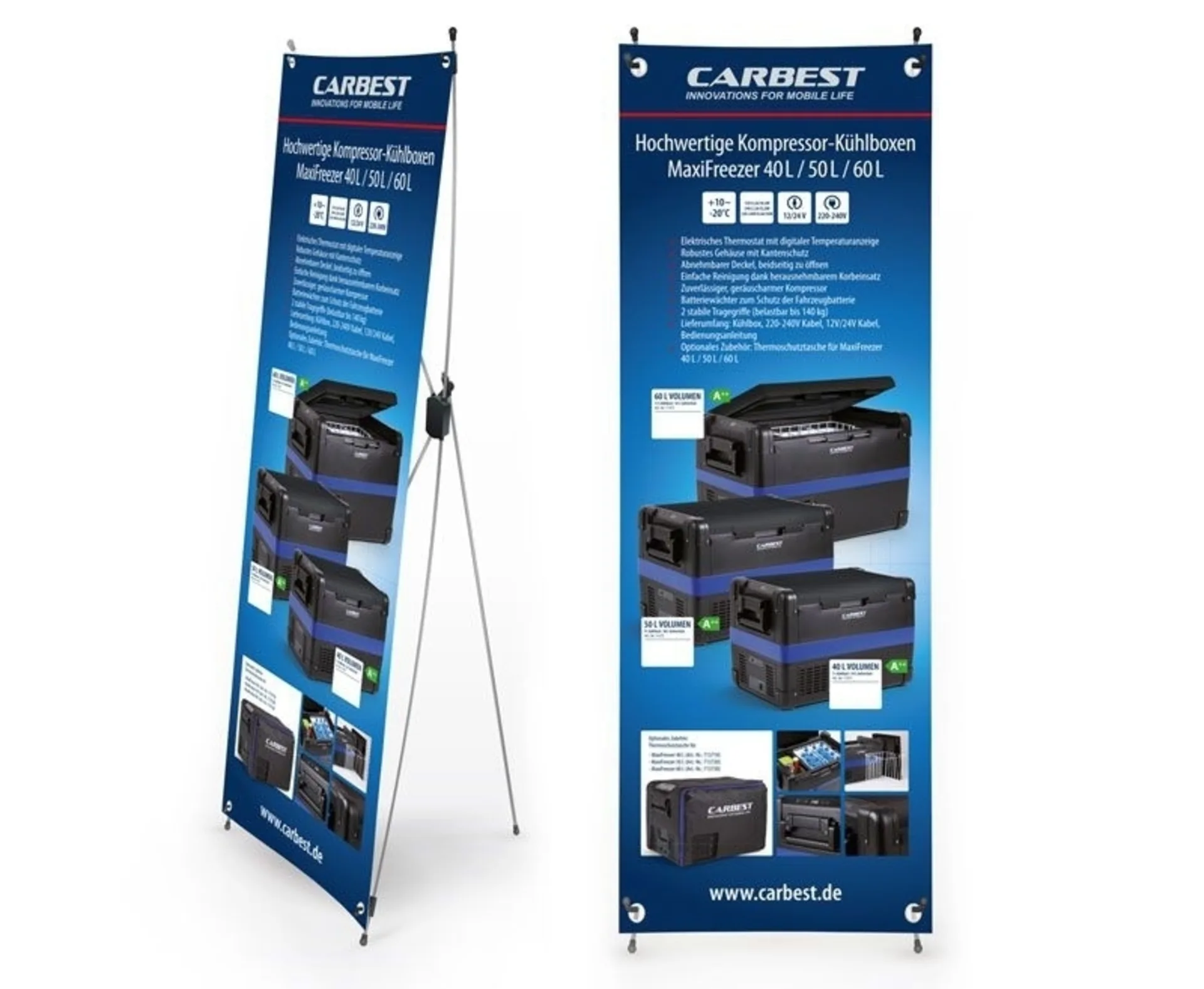 Carbest X-Banner - Glacières Heavy Duty, en allemand,