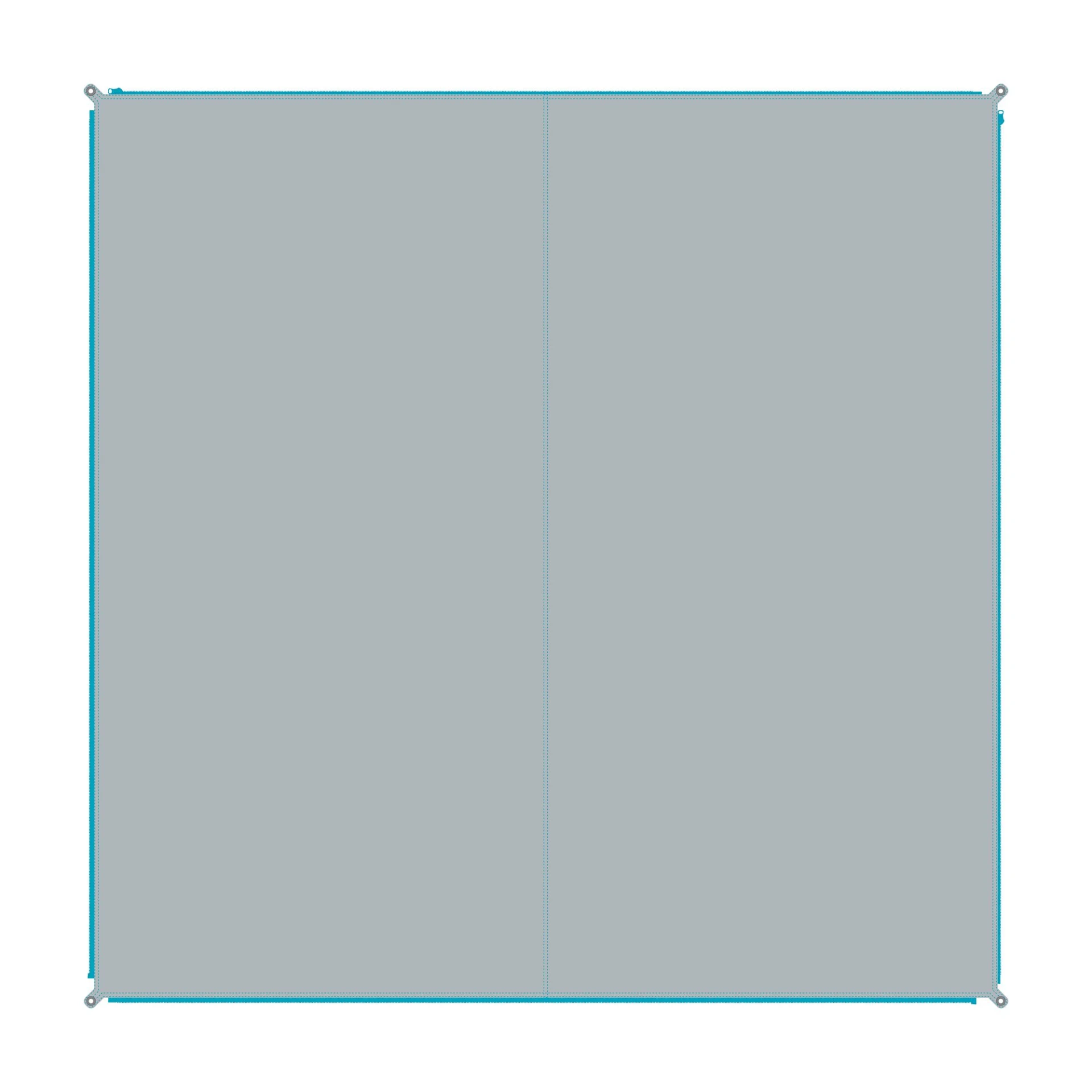 Bent verbindbarer Teppich Zip Carpet 250 x 250 cm High rise