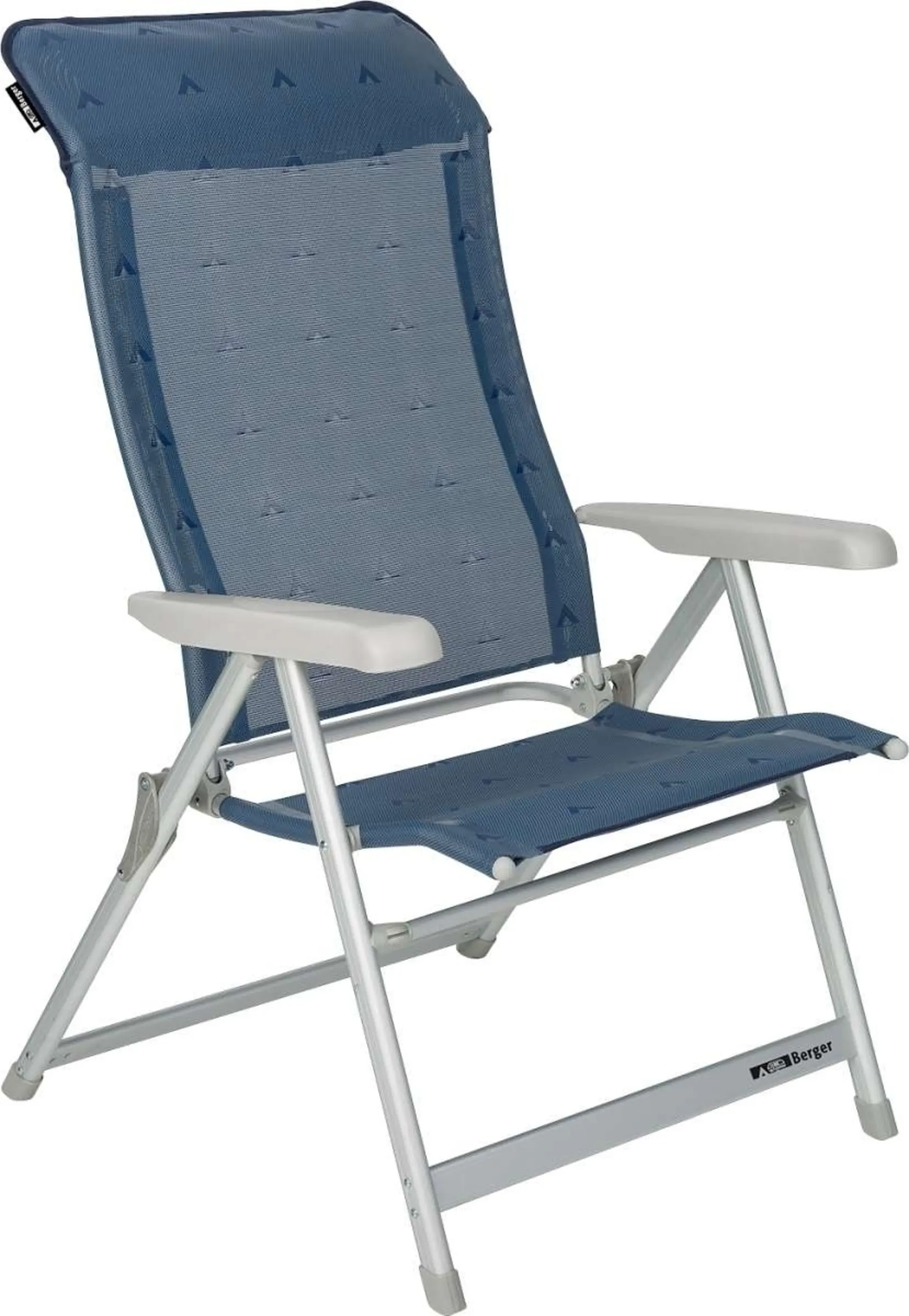 Berger Luxus XL fauteuil pliant bleu