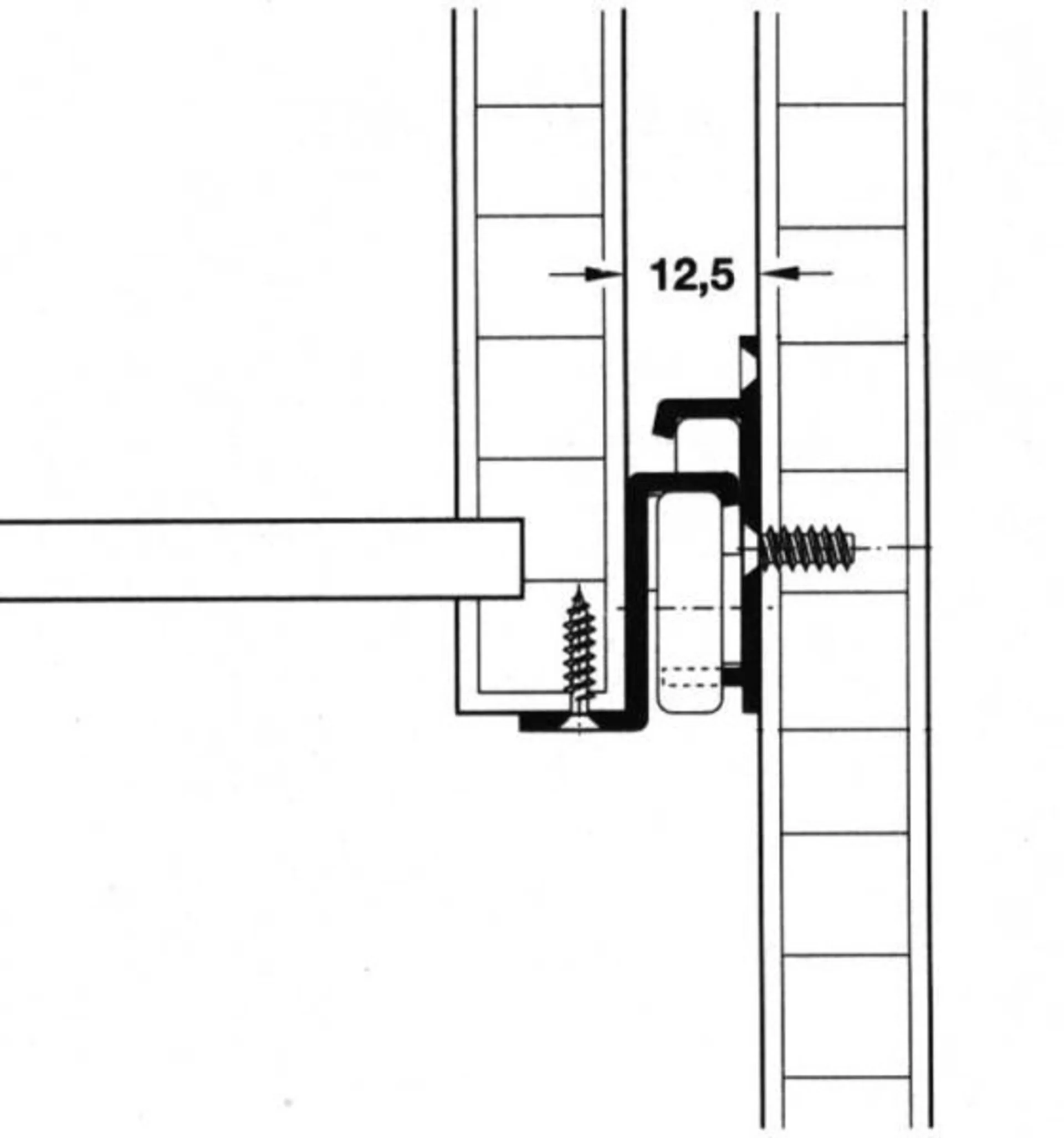 Coulisse de tiroir 300mm