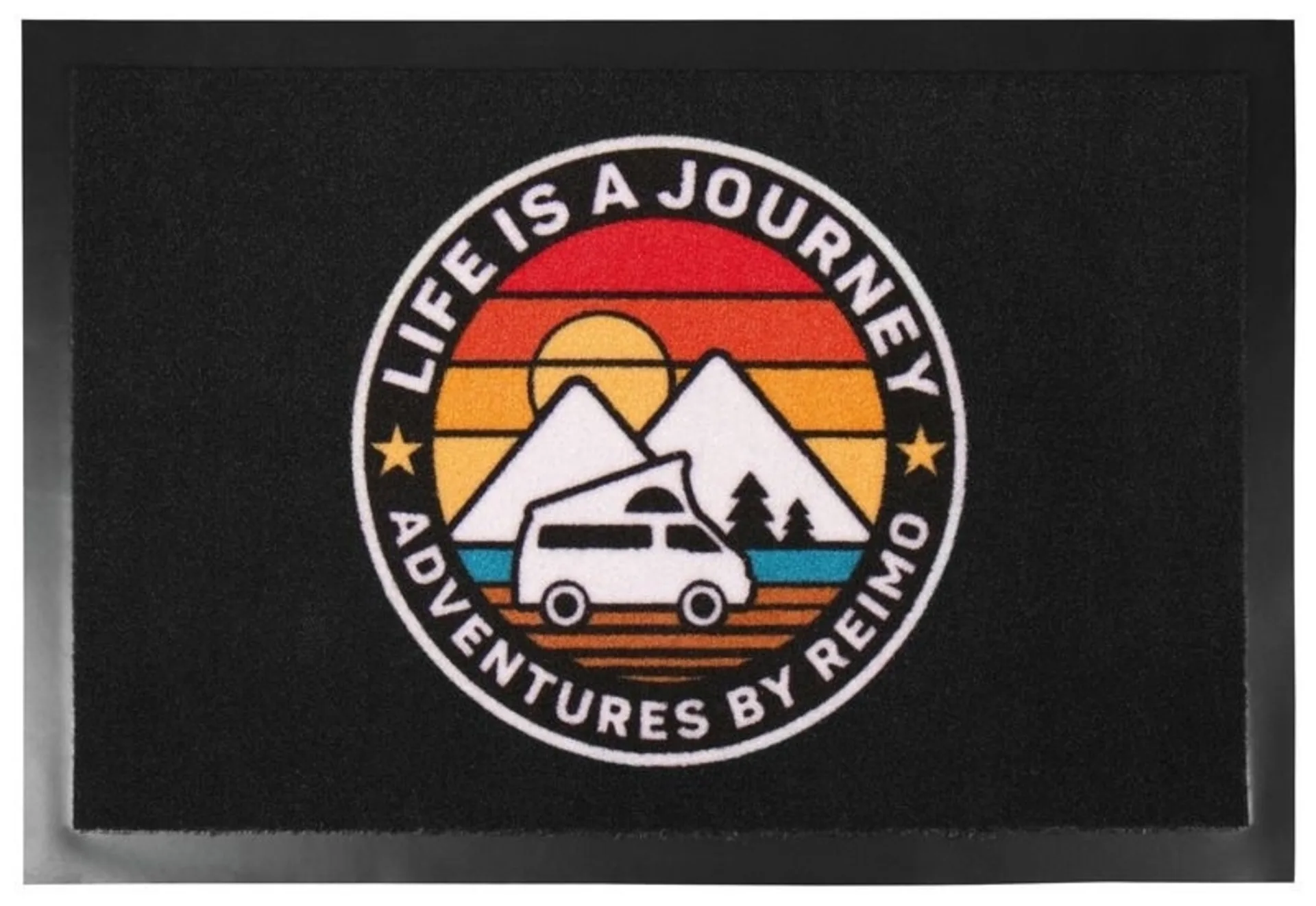 Fussmatte LIFE IS A JOURNEY - 60x40 cm, rutschfest und langlebig