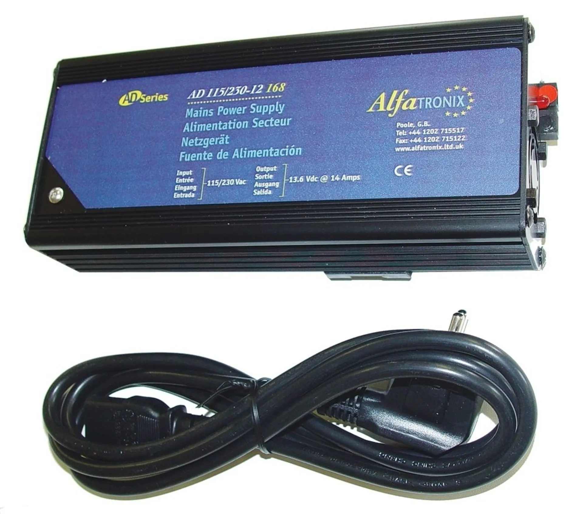 Alfatronix Netzgerät 230V/24V - 240W 230V->24V, 240Watt, 255x87x59mm