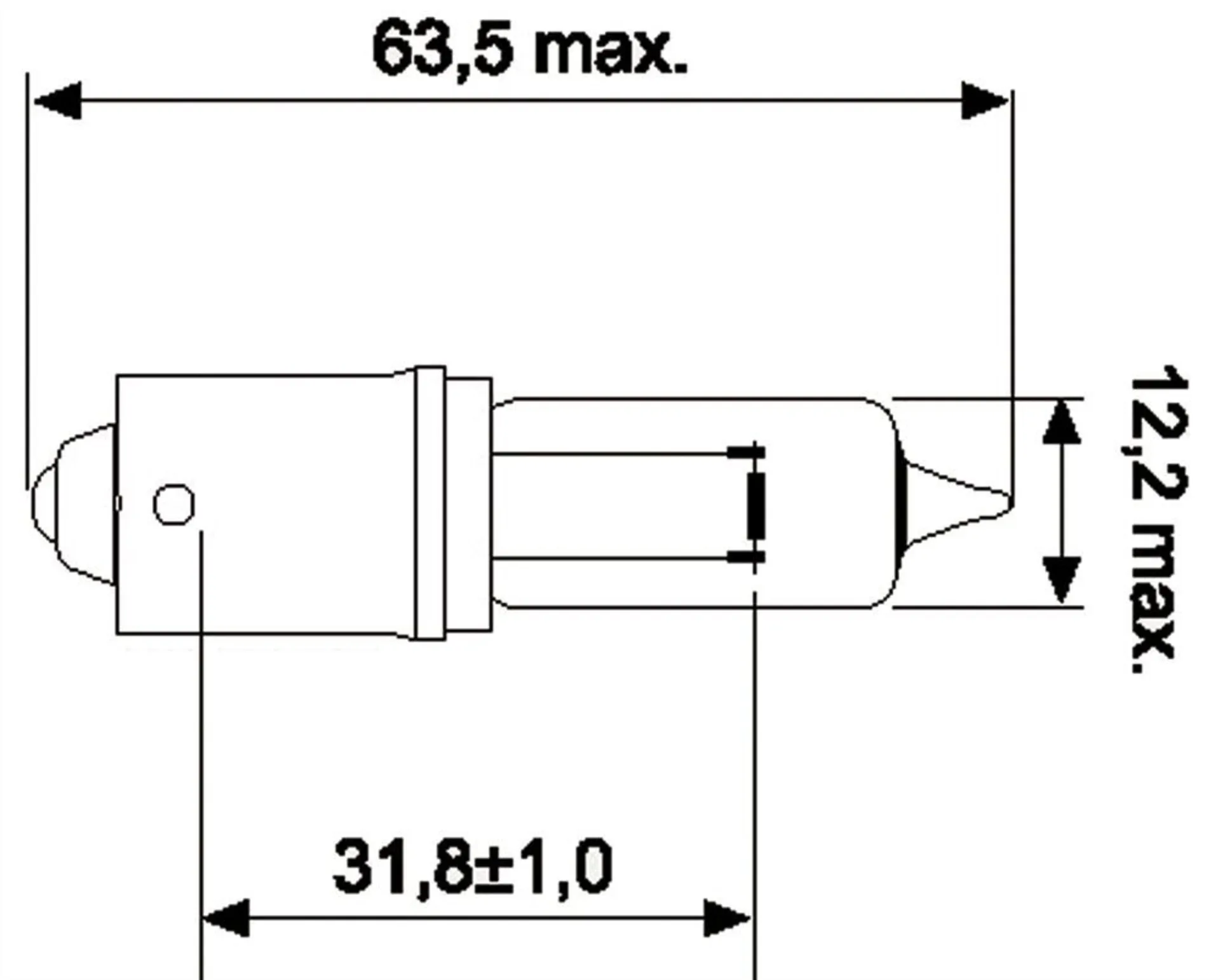 Jahn Glühlampe Halogen 12V 50W 12V 50W BA15s US-Typ 795