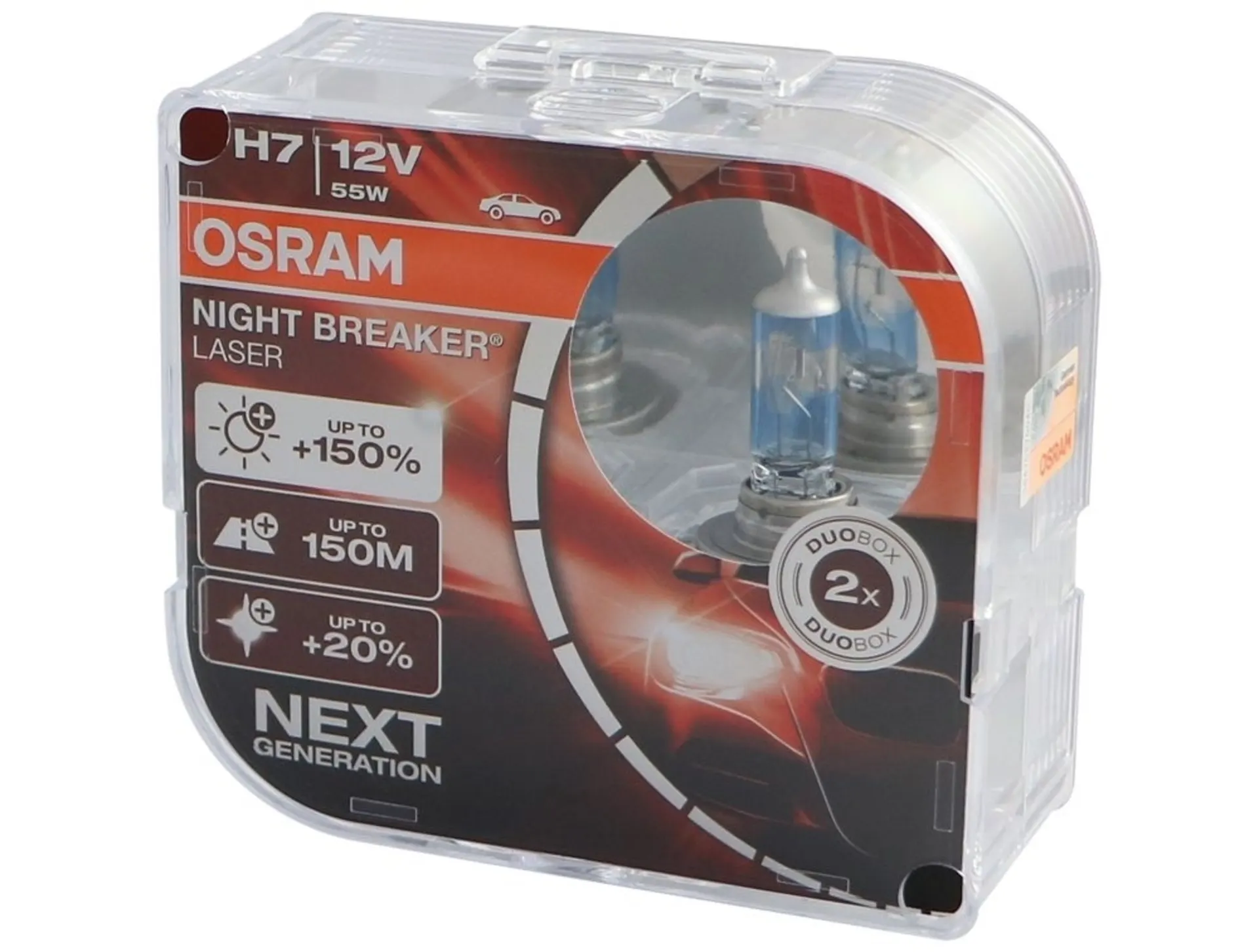 2 x Osram Night Breaker LASER H7 12V 55W NEXT GENERATION
