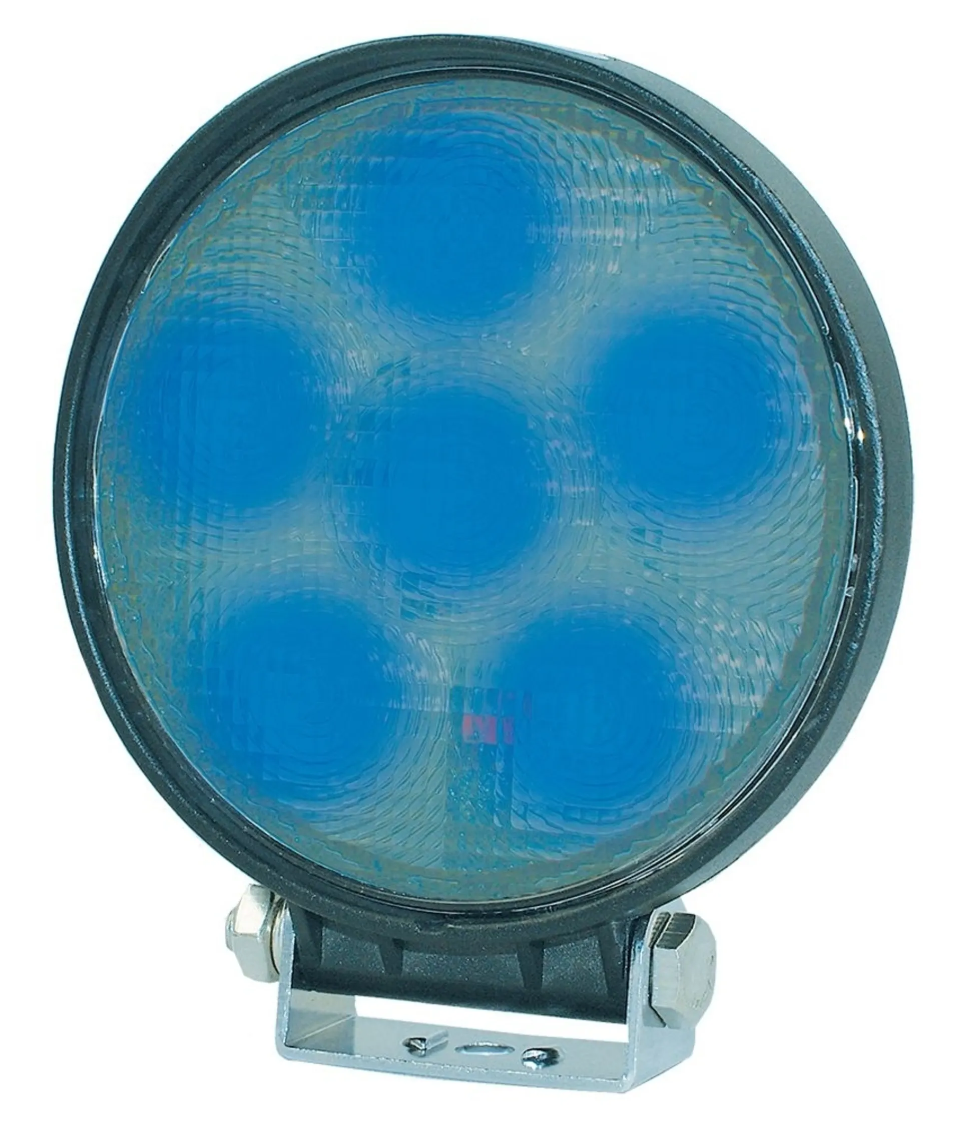 LED-Arbeitsscheinw. 12/24 V Breitstrahler blau ø 116 mm, 1380 Lumen, IP68, 10-30 V, 18W