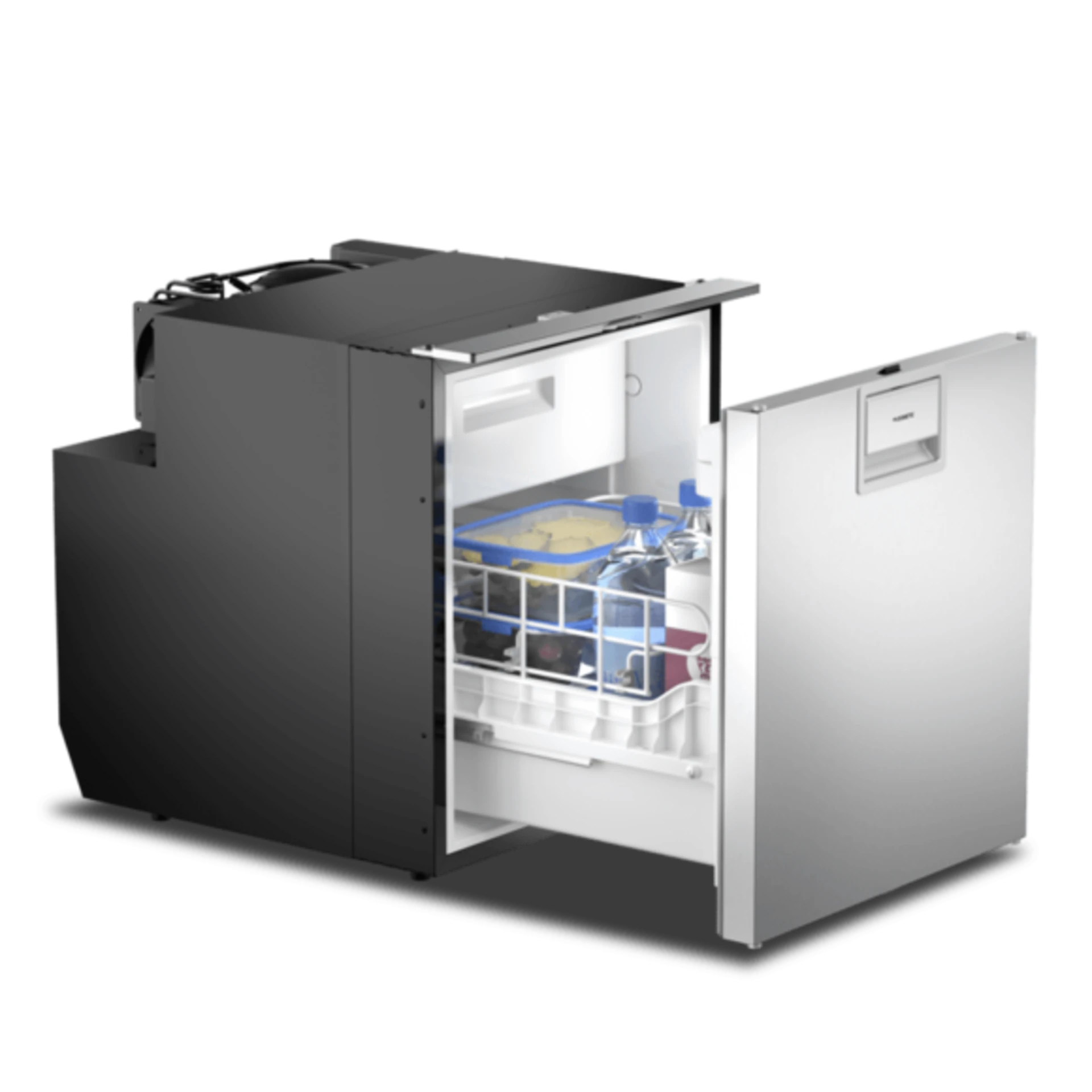 Dometic CoolMatic CRX 65DS, panneau frontal en acier inoxydable