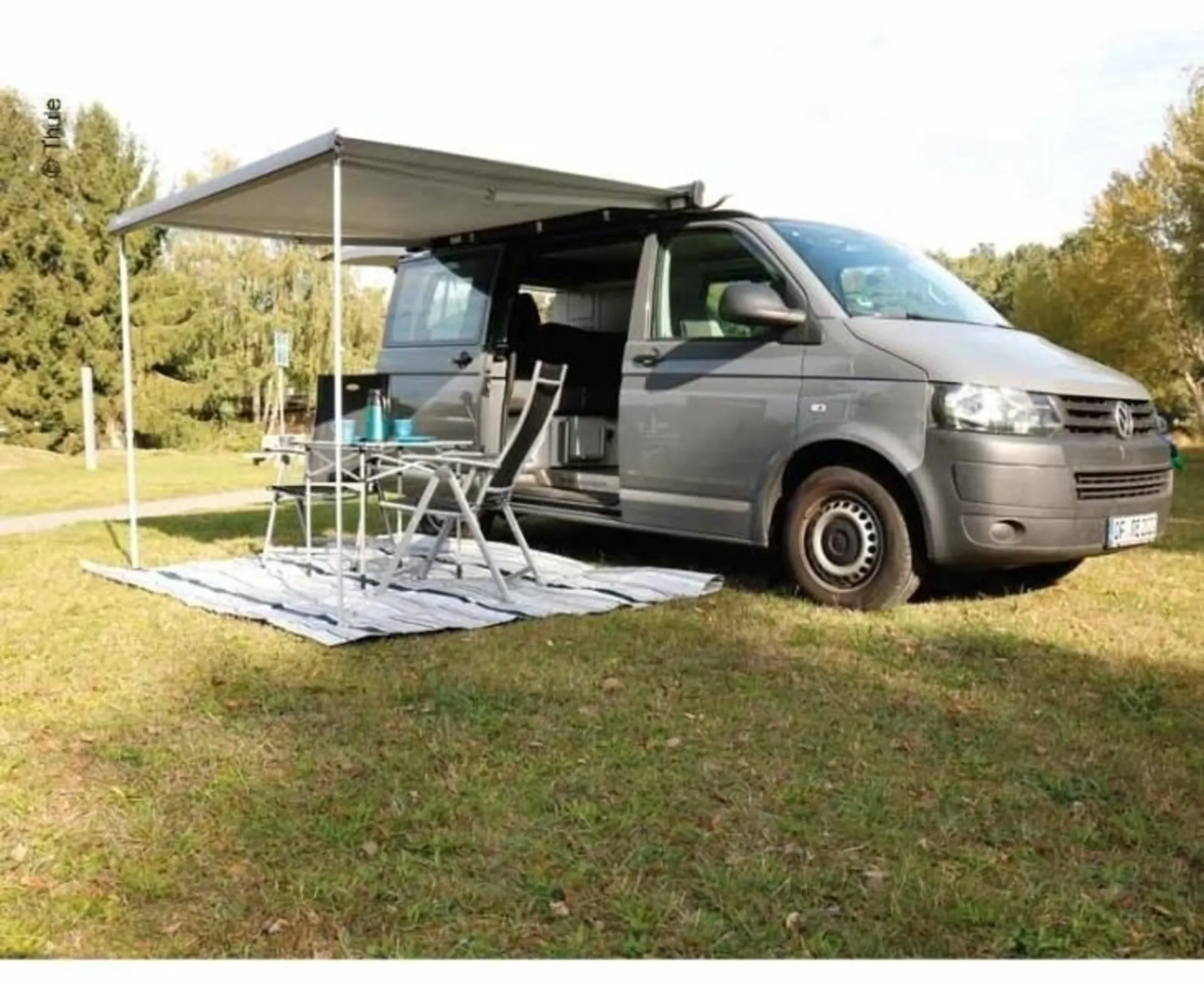 Markise TO 4900 anthrazit f.VWT5+T6,m.Adapter f.Mu